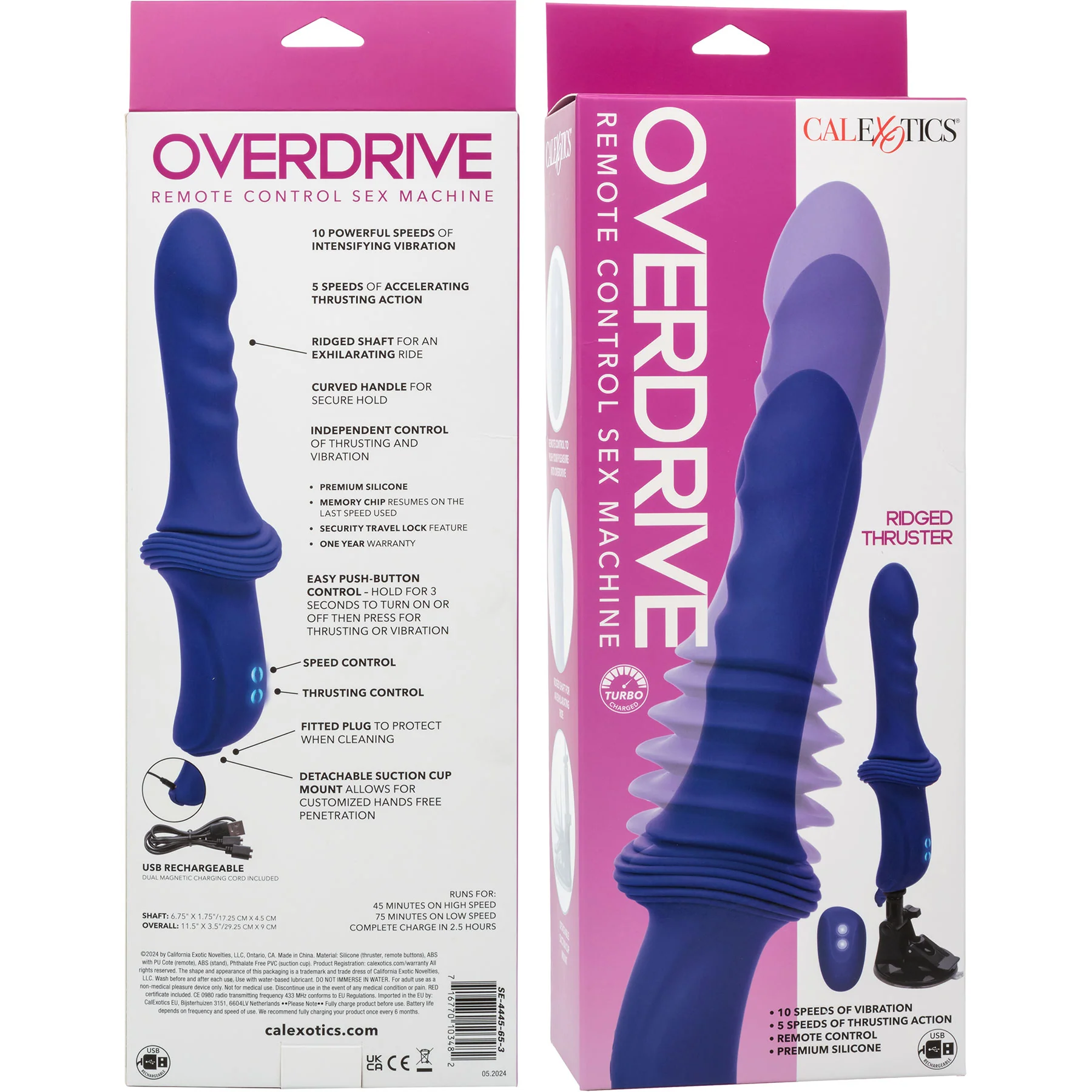 Overdrive Remote Control Sex Machine Handheld Silicone Thruster - Image 22