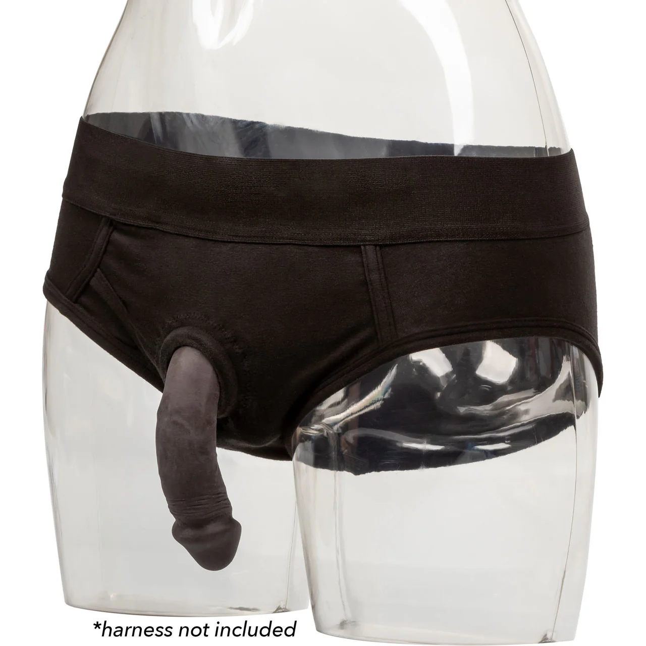 Packer Gear Silicone Packing Penis 4" / 10.25 cm By CalExotics - Coffee - Image 5