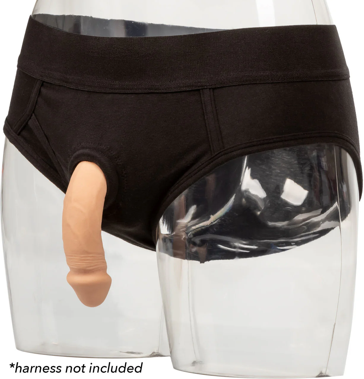 Packer Gear Silicone Packing Penis 4" / 10.25 cm By CalExotics - Vanilla - Image 5