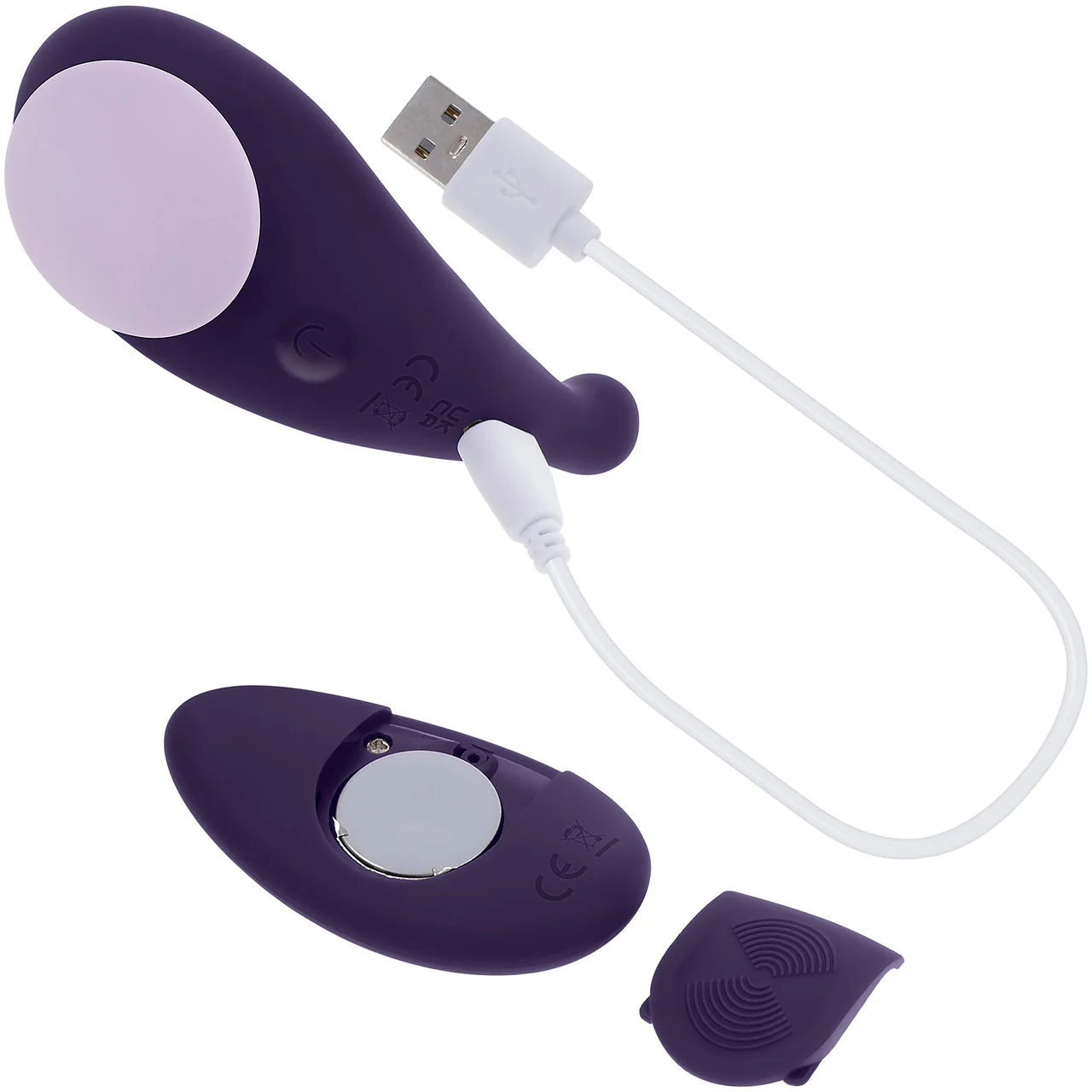 Panty Party Rechargeable Silicone Magnetic Panty Vibrator With Remote By Evolved Novelties - Purple - Image 8