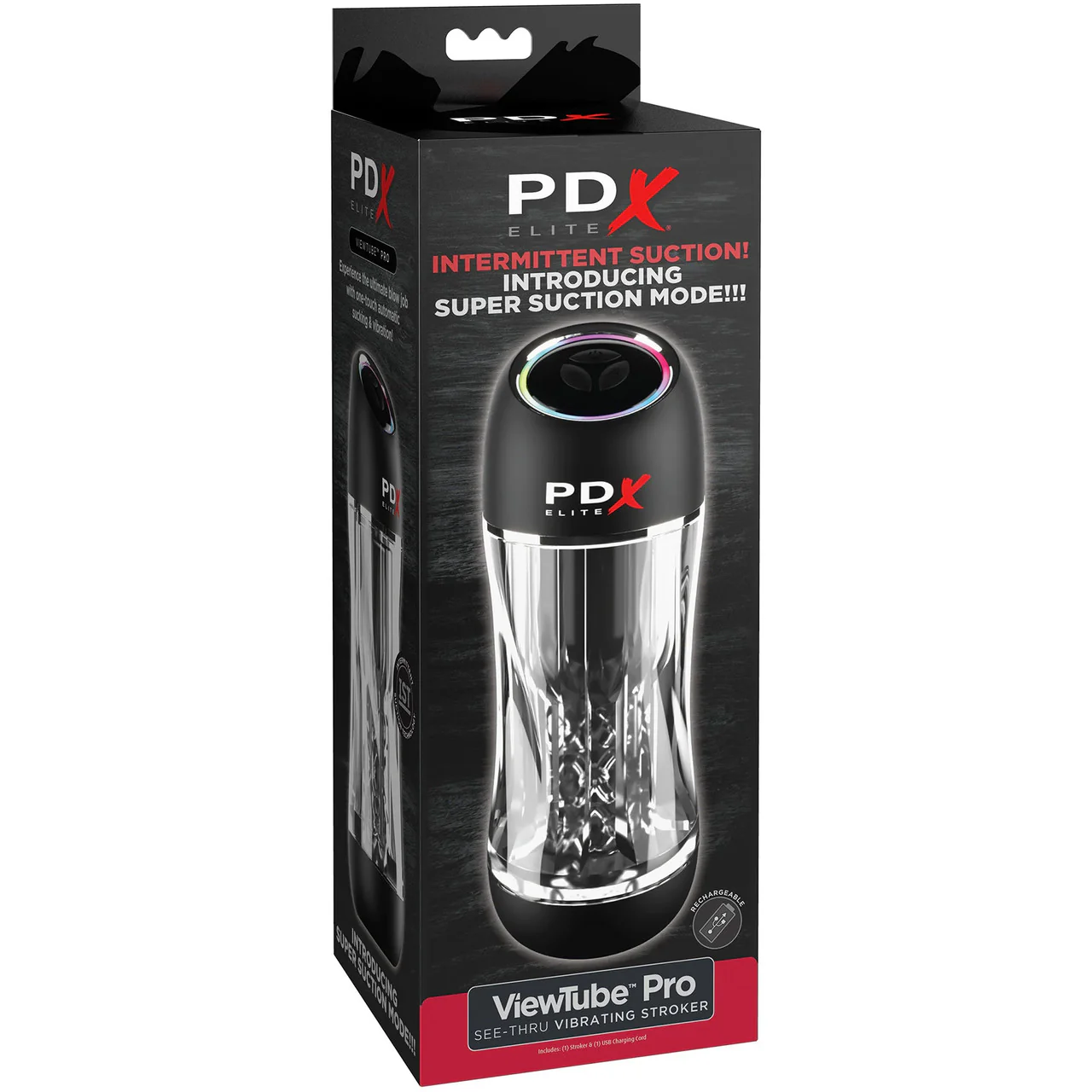 PDX Elite ViewTube Pro See-Thru Stroker Penis Masturbator By Pipedream - Image 4
