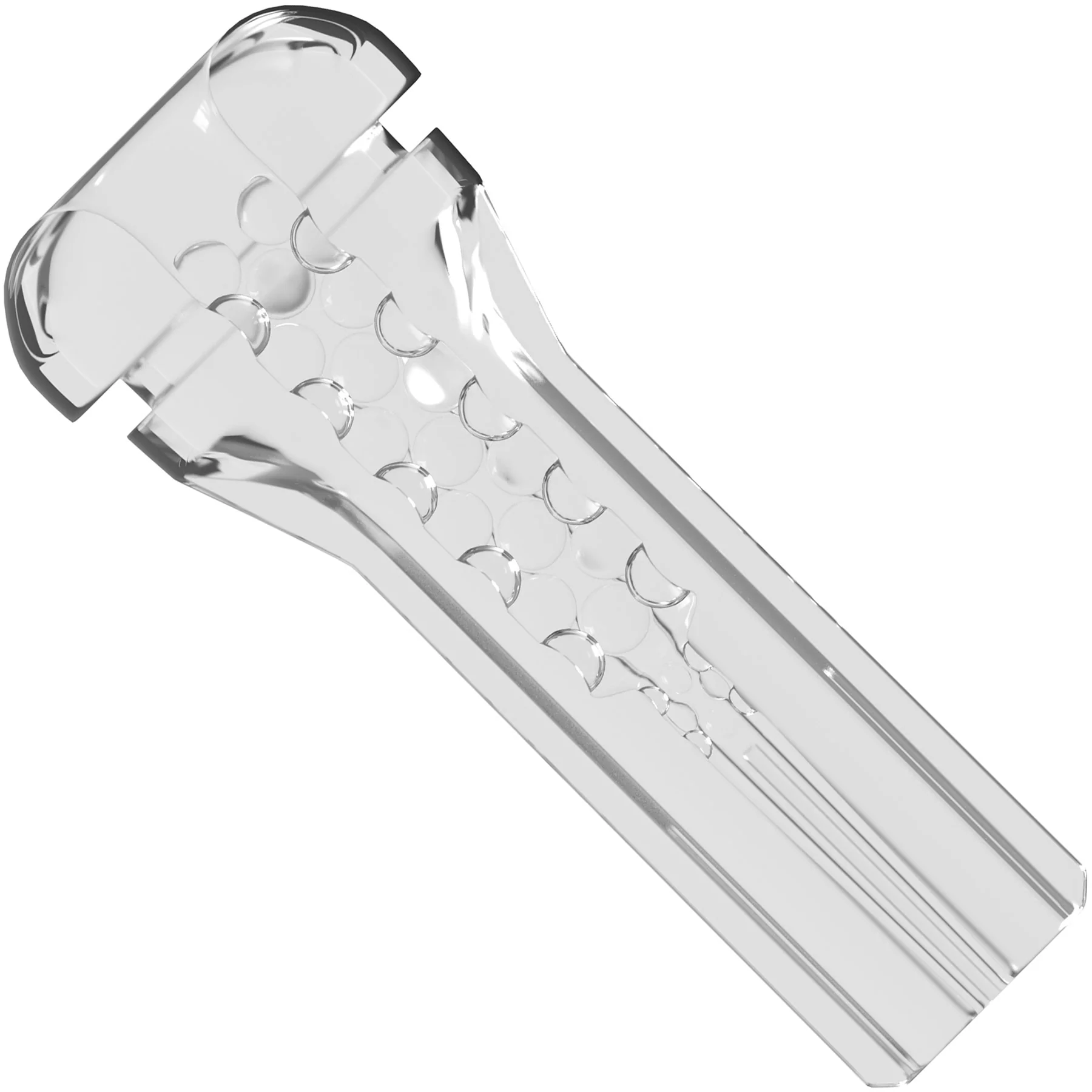 PDX Elite ViewTube See-Thru EZ-Grip LED Penis Stroker - Image 4