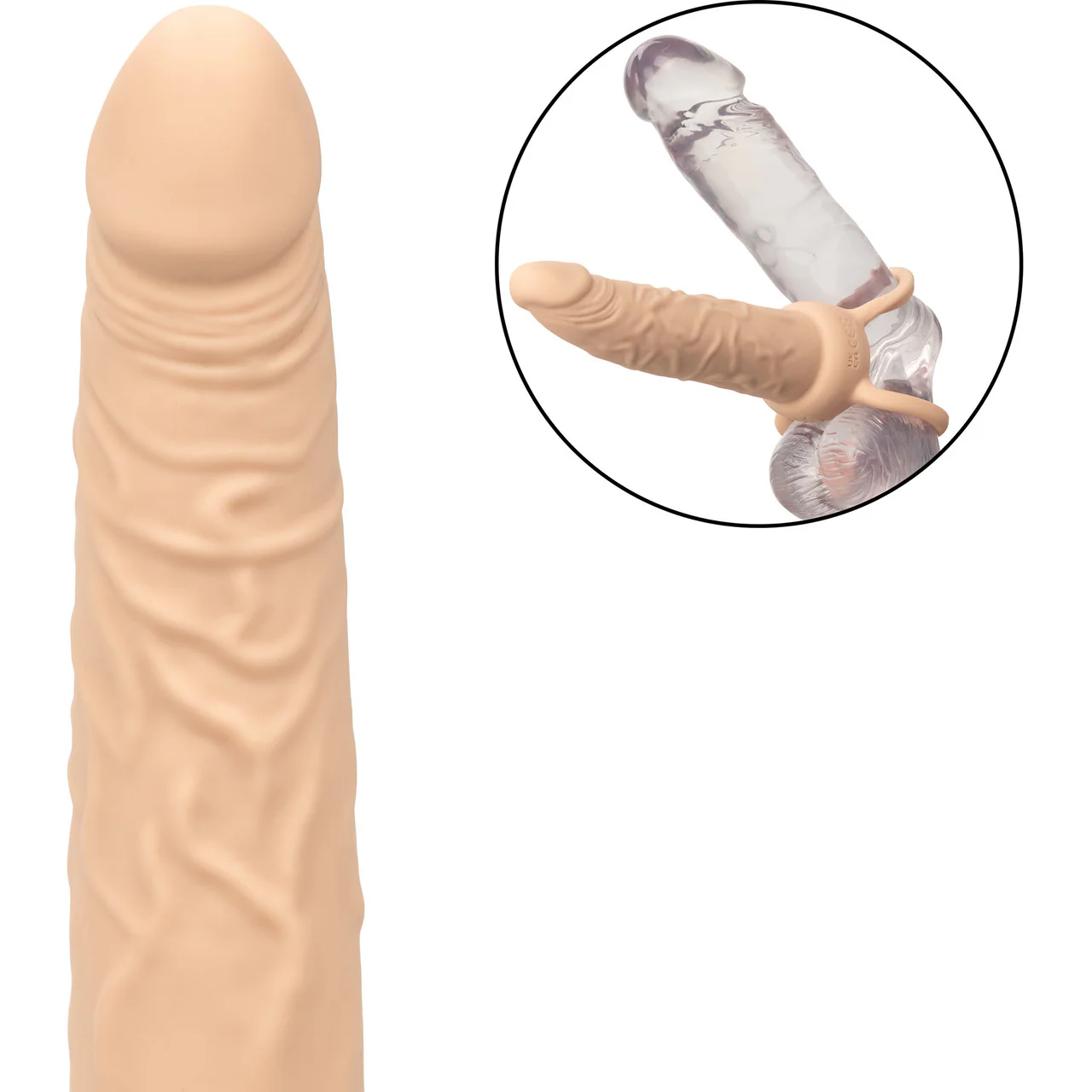 Performance Maxx Rechargeable Vibrating 5.5" Silicone Dual Penetrator - Vanilla - Image 11