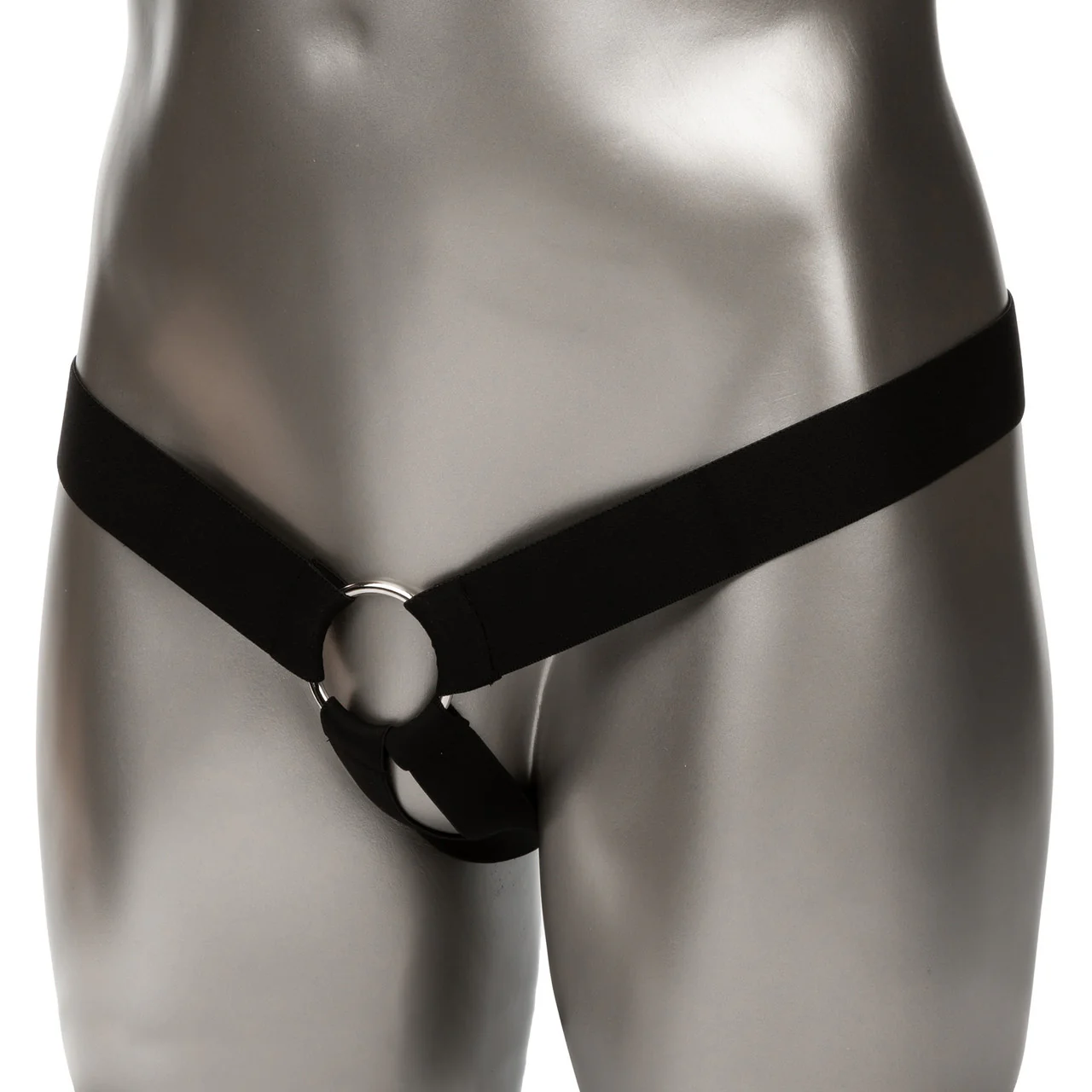 Performance Maxx Silicone 6.25" Hollow Penis Extension With Harness By CalExotics - Chocolate - Image 4