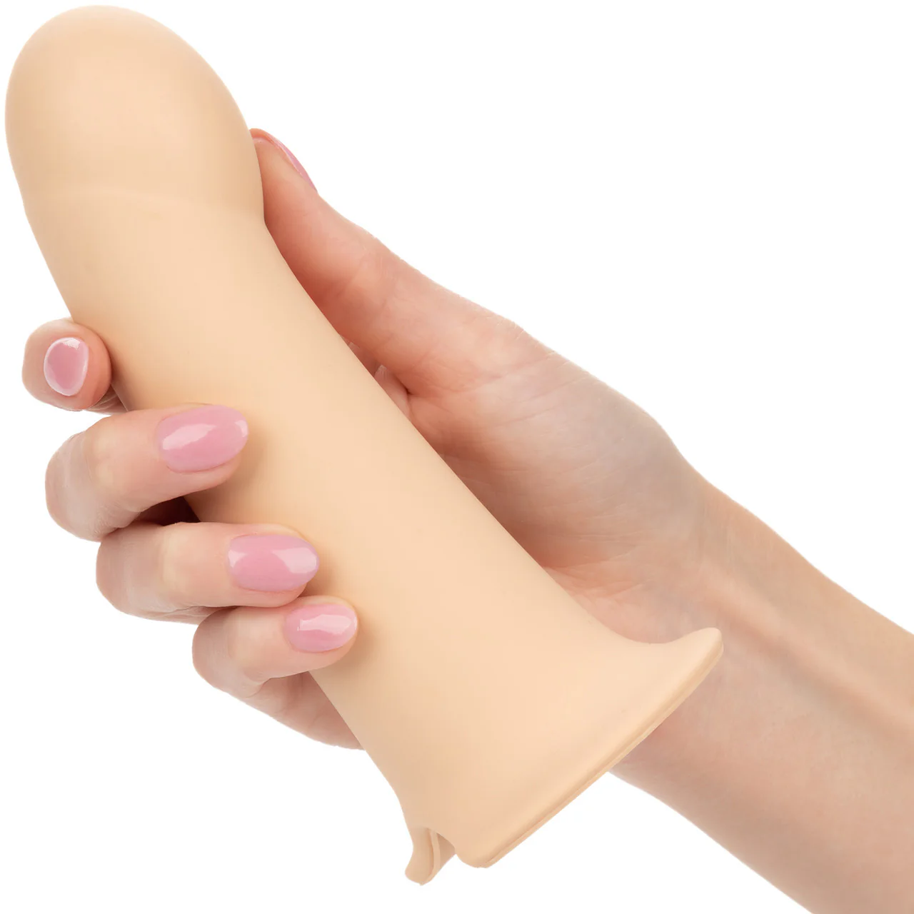 Performance Maxx Silicone 6.25" Hollow Penis Extension With Harness By CalExotics - Vanilla - Image 2