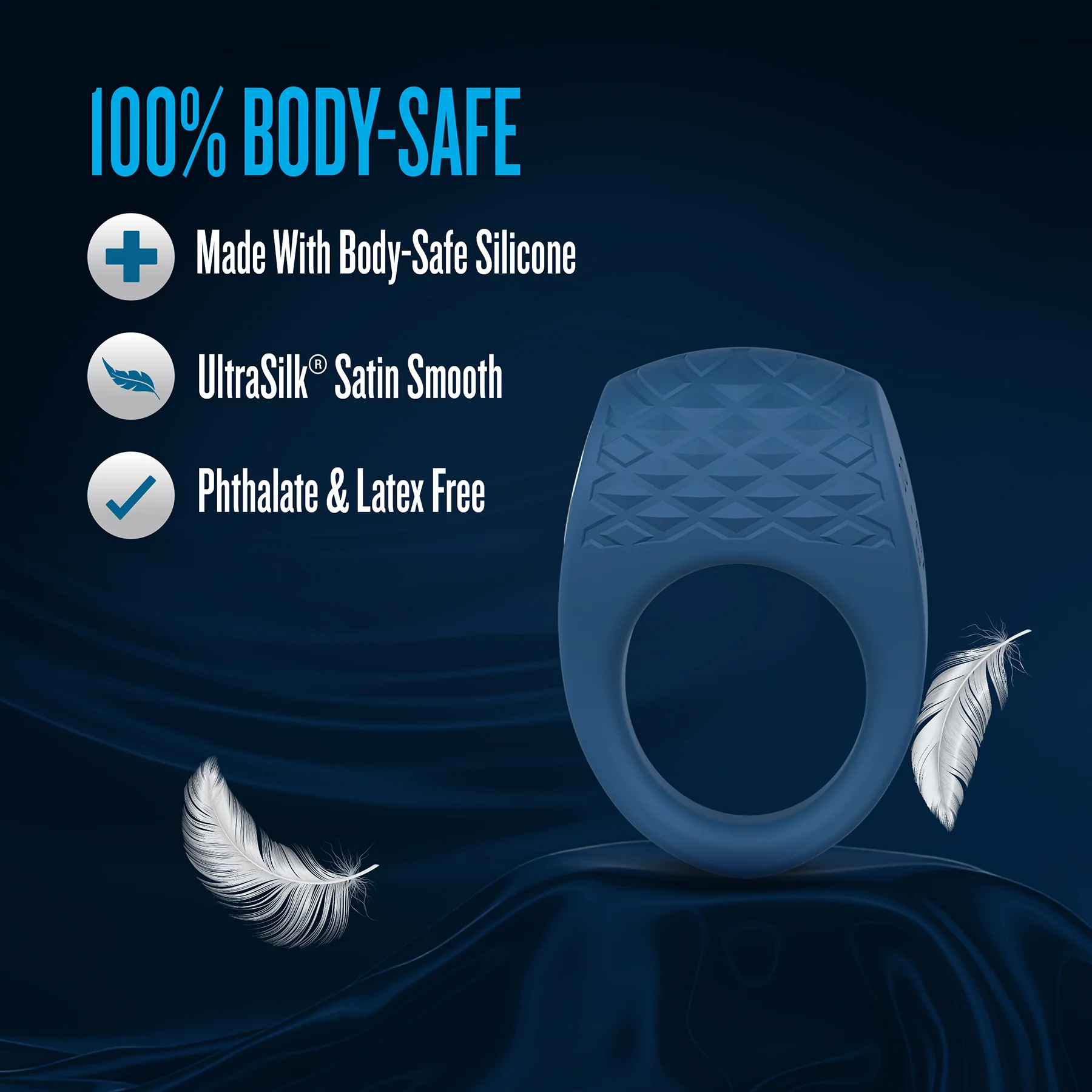 Performance Plus Flex Pro Vibrating Silicone Cock Ring By Blush - Image 8