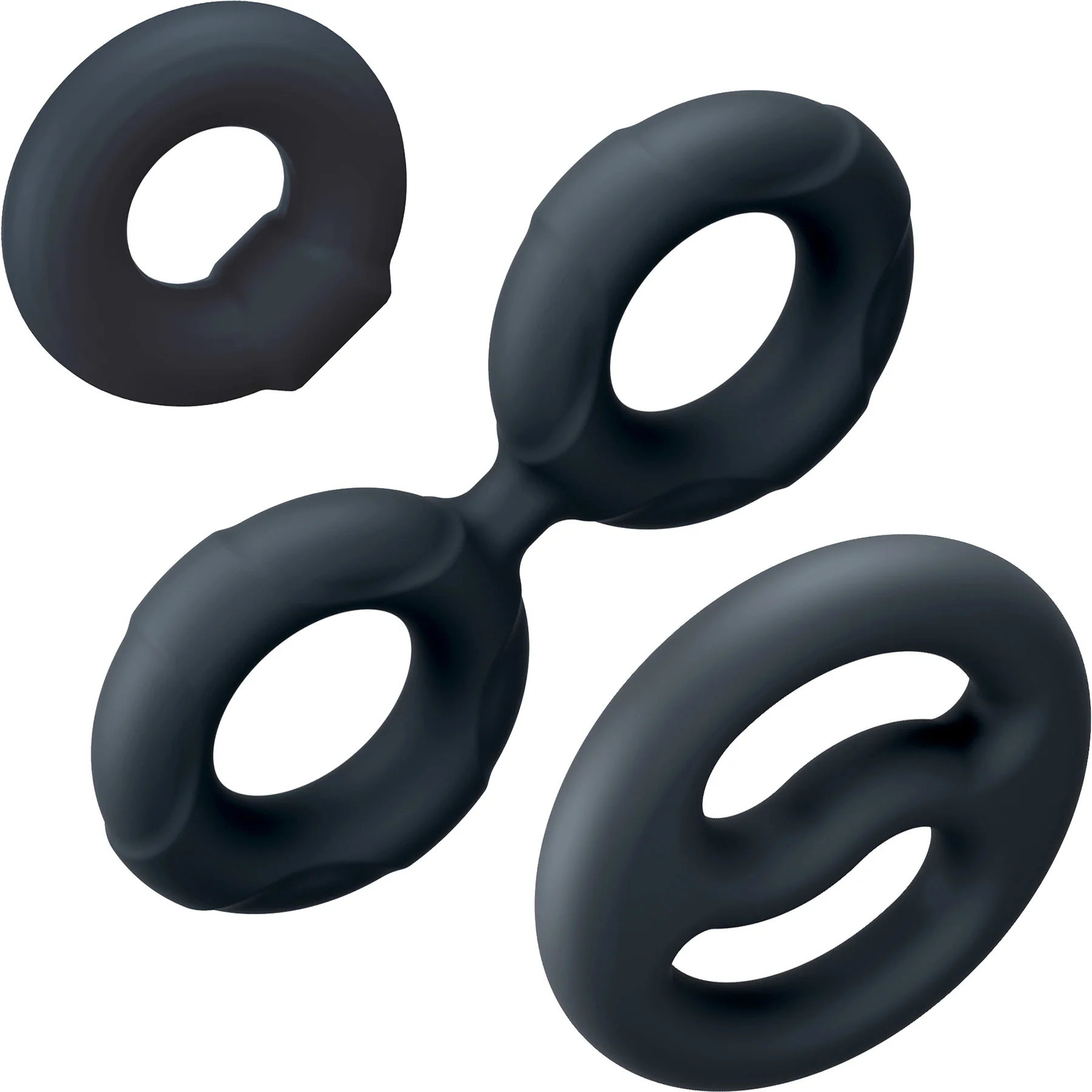 Performance Plus Throttle 3 Piece Silicone Cock Ring Set By Blush - Image 3