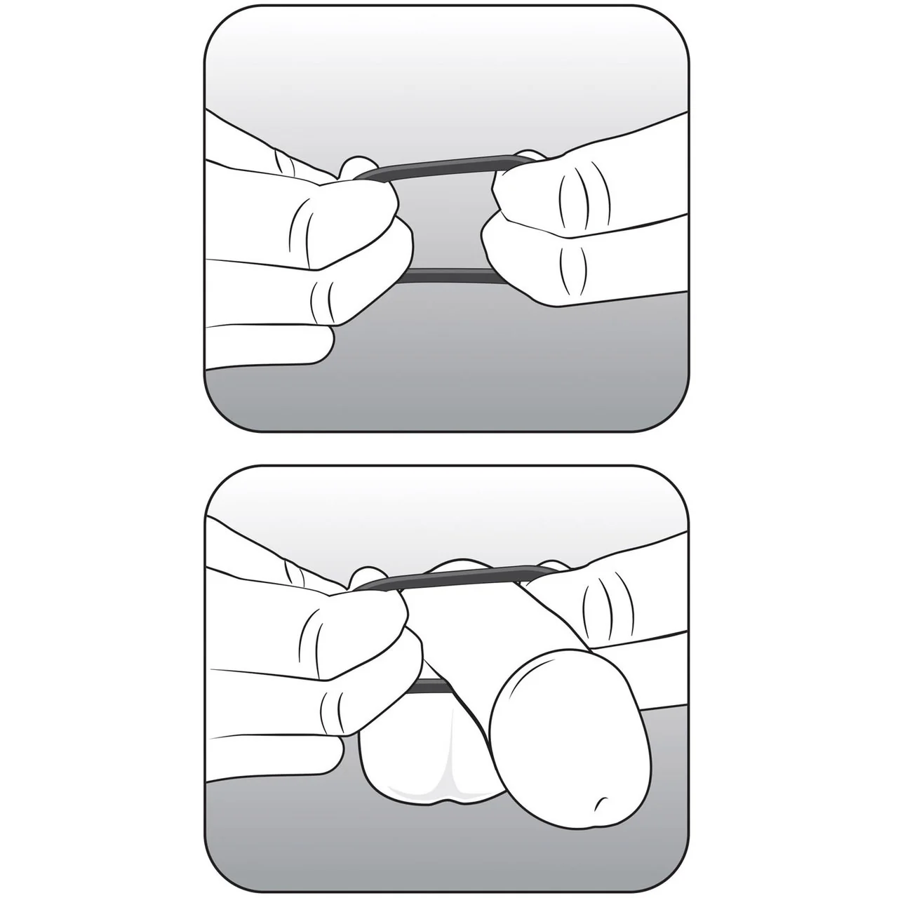 Performance VS3 Pure Premium Large Silicone Cock Rings By Blush Novelties - Black - Image 6