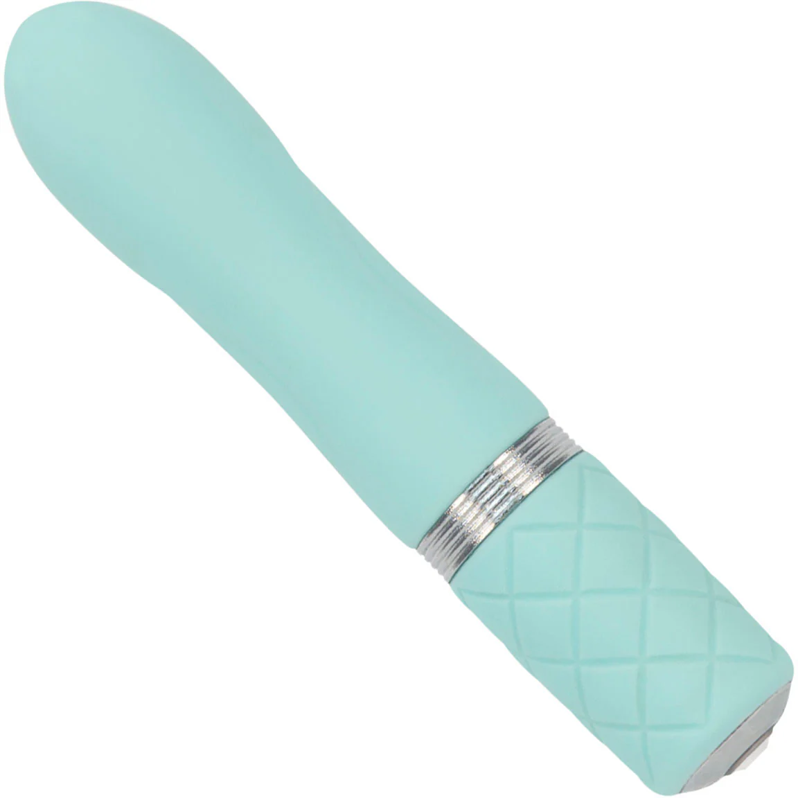 Pillow Talk Flirty Silicone Rechargeable Mini Vibrator - Teal - Image 8