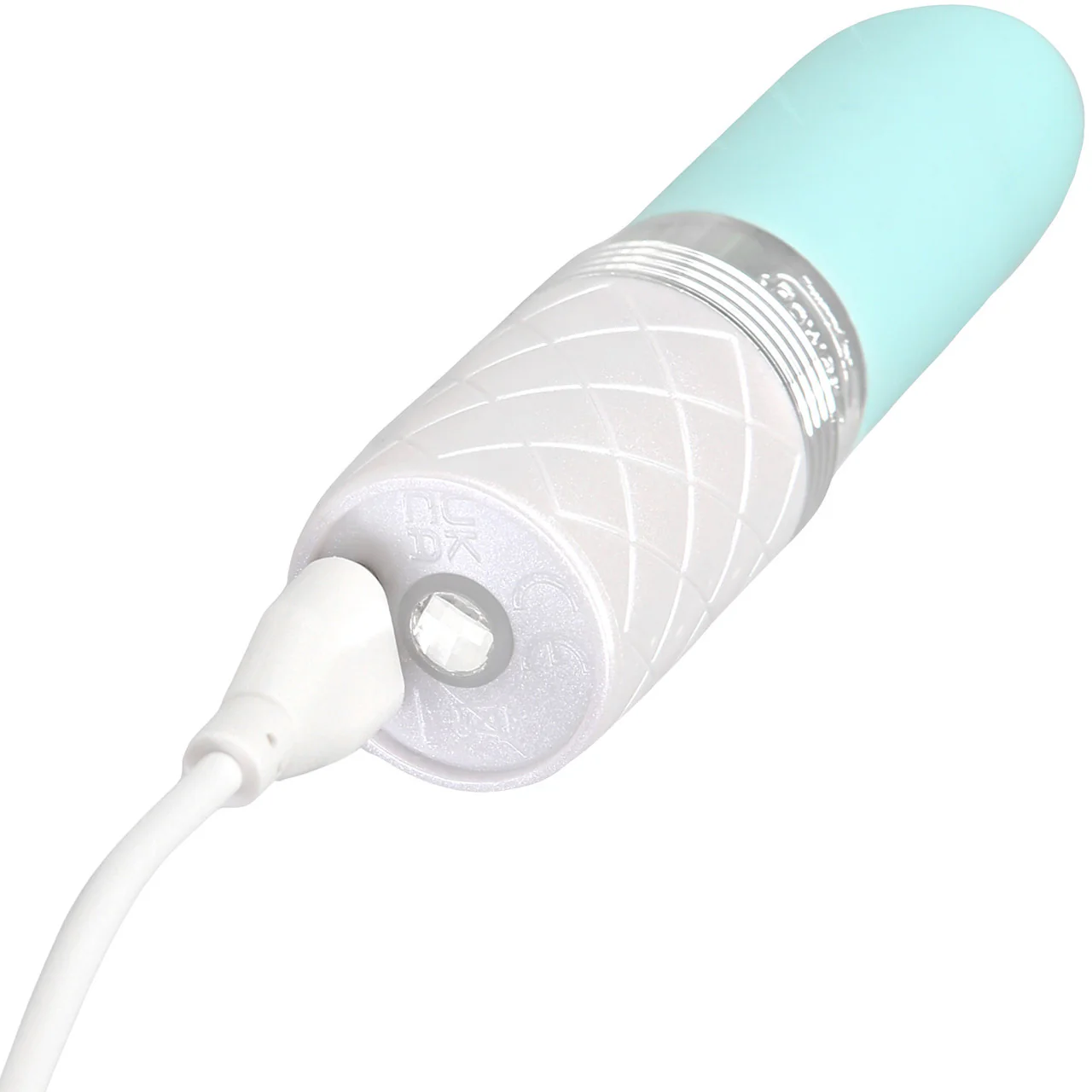 Pillow Talk Lusty Luxurious Rechargeable Silicone Flickering Massager - Teal - Image 4