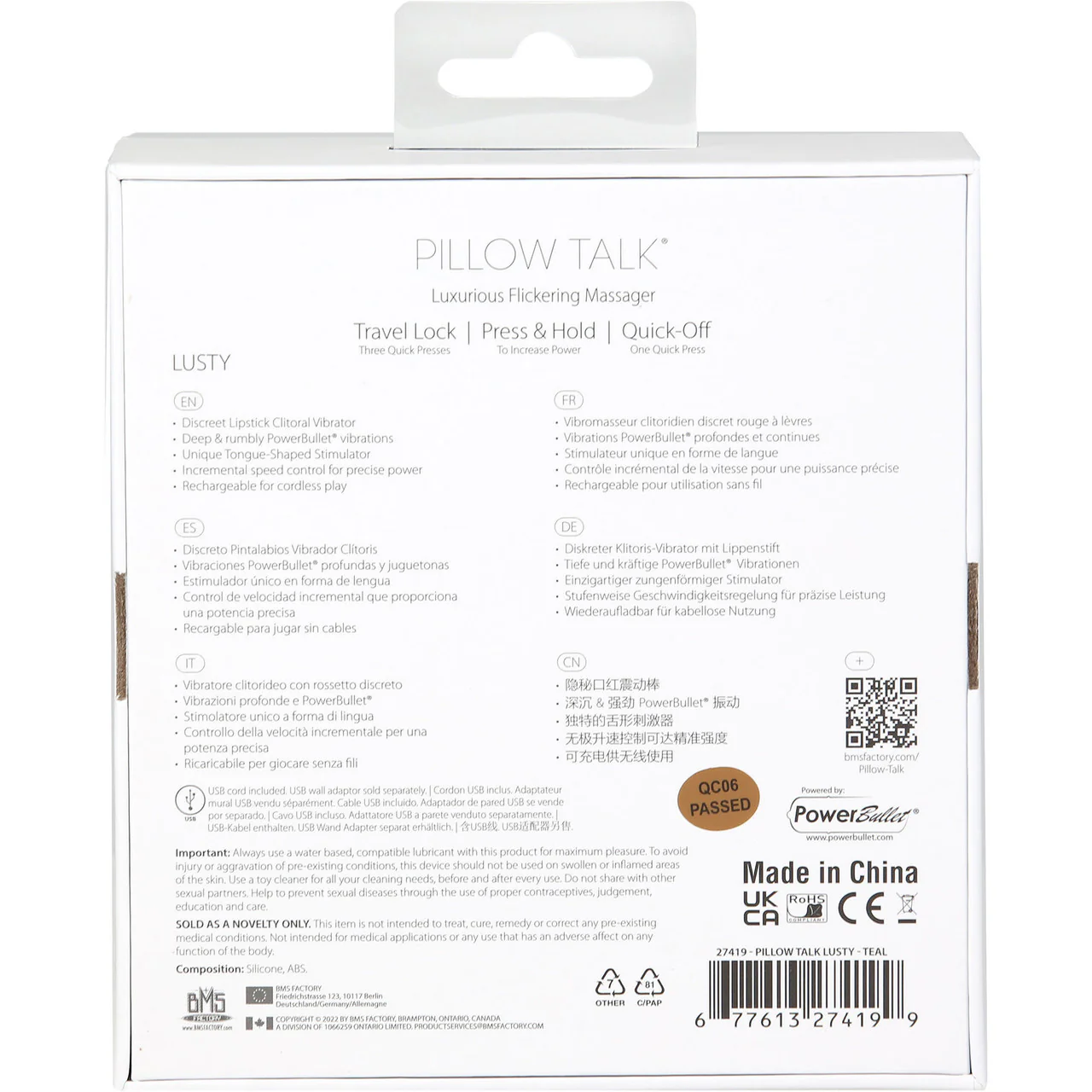 Pillow Talk Lusty Luxurious Rechargeable Silicone Flickering Massager - Teal - Image 9