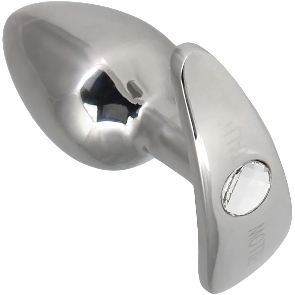 Pillow Talk Luxurious Stainless Steel Anal Plug With Power Bullet Vibrator - Image 3