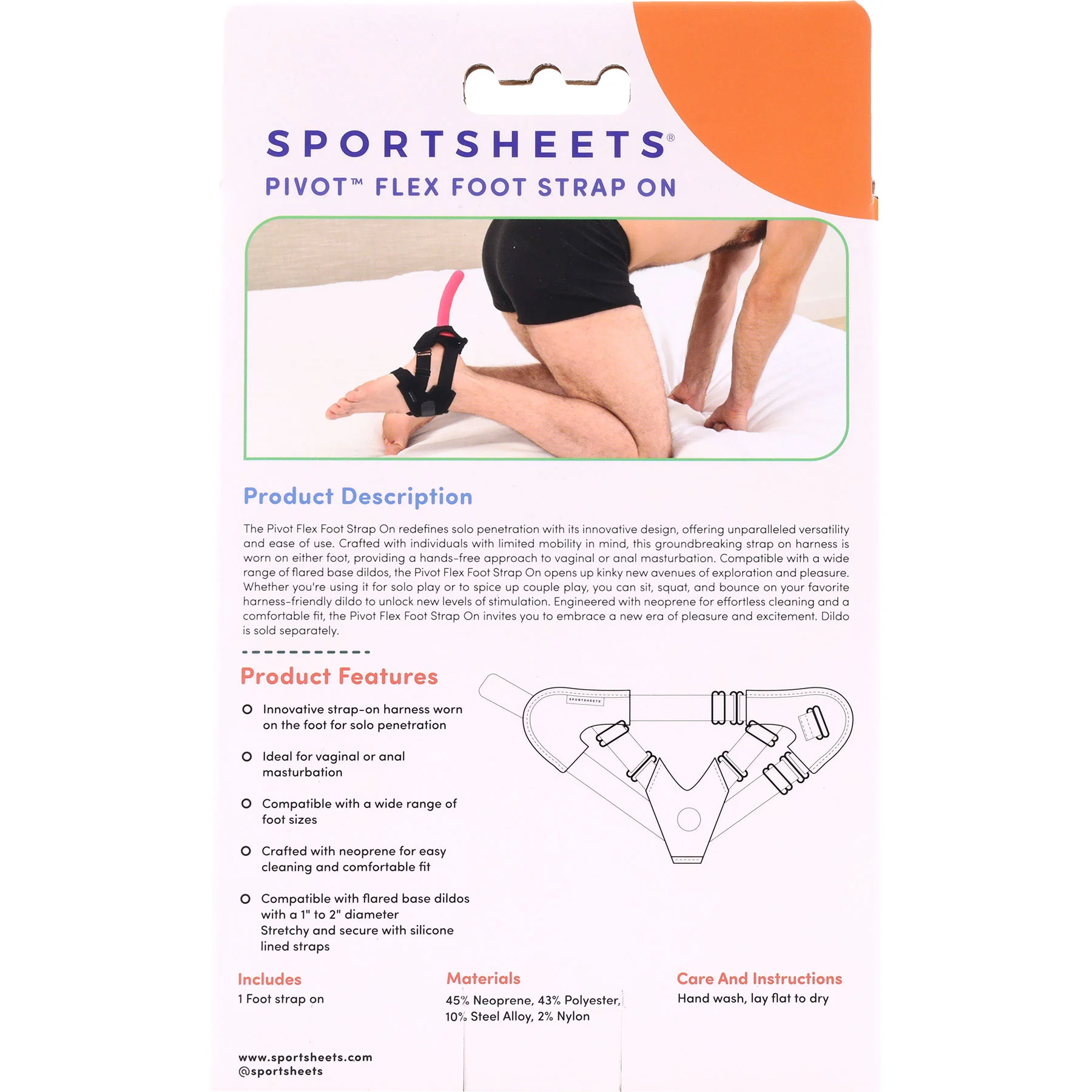 Pivot Flex Foot Strap On Harness By Sportsheets - Image 23