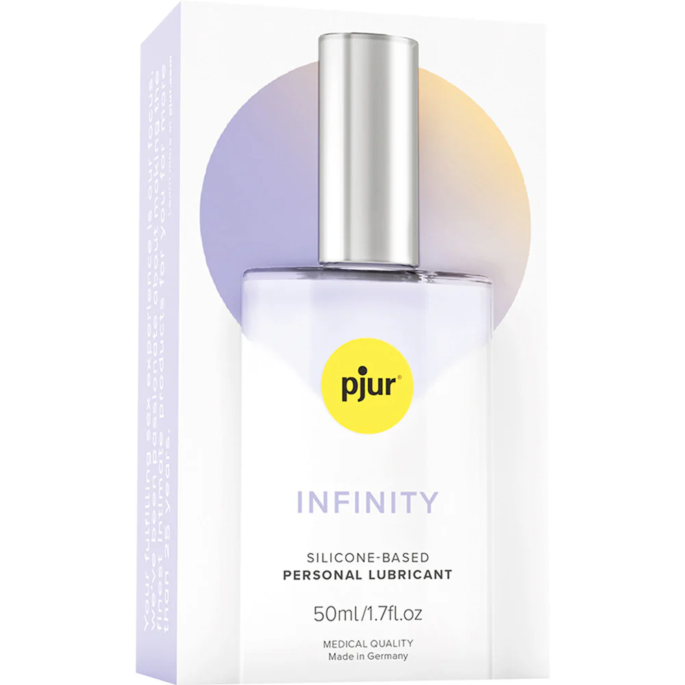 Pjur Infinity Silicone Based Personal Lubricant 1.7 oz / 50 ml Glass Bottle - Image 2