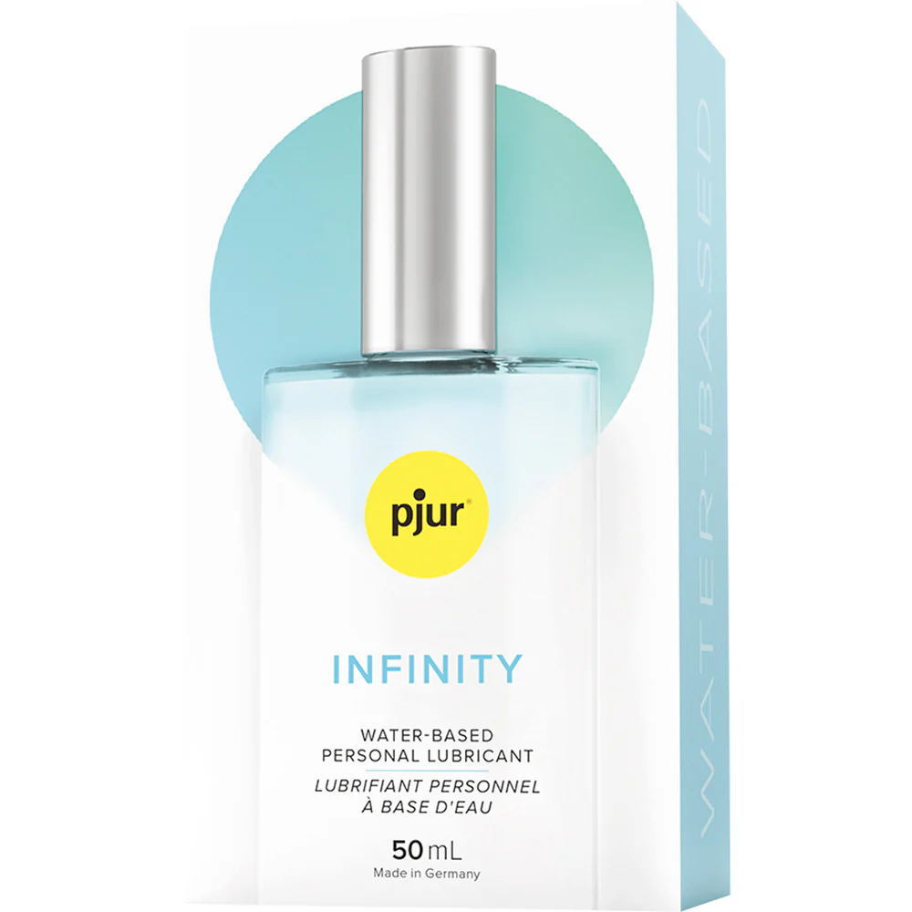 Pjur Infinity Water Based Personal Lubricant 1.7 oz / 50 ml Glass Bottle - Image 2