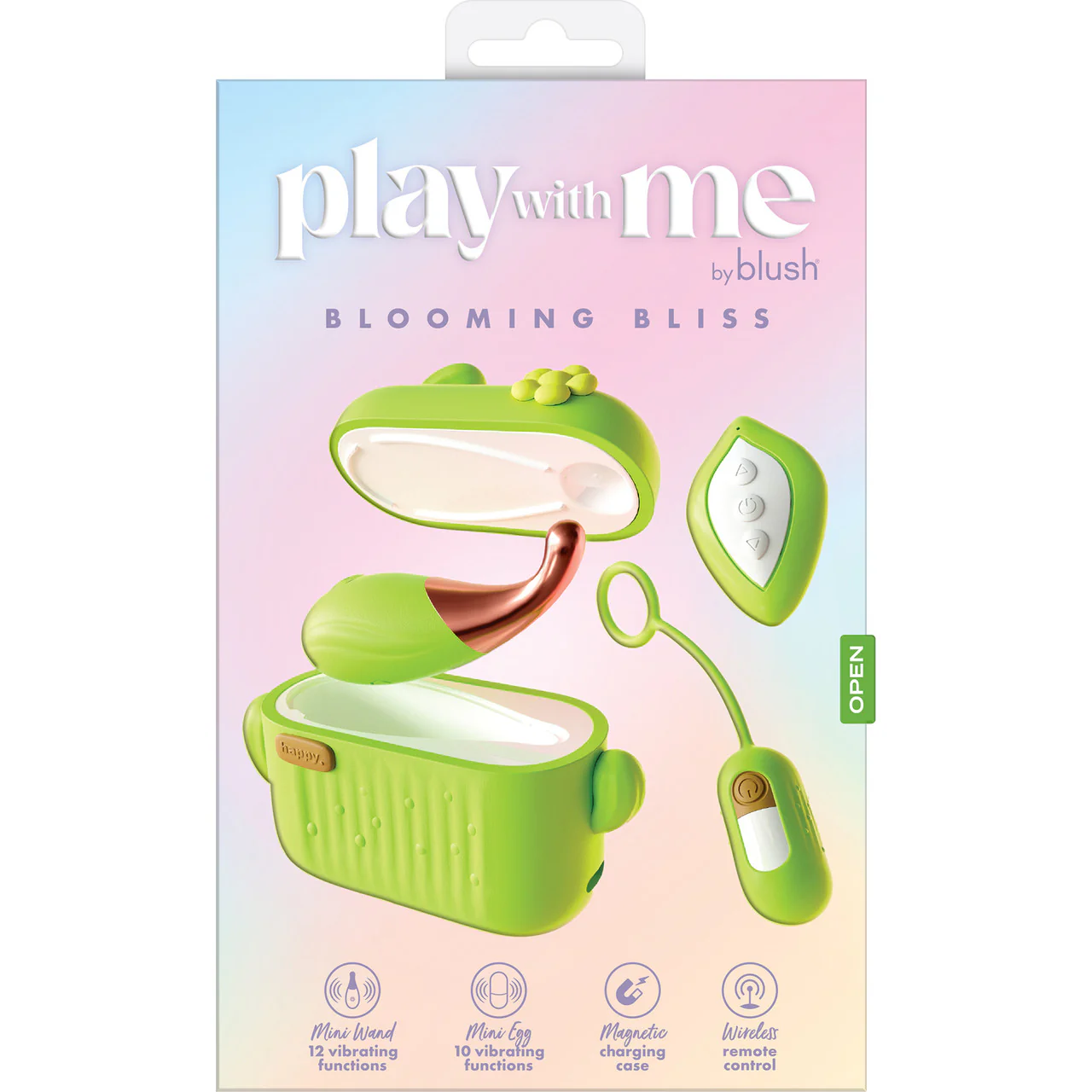 Play With Me Blooming Bliss Mini Pinpoint Wand & Egg Vibrators With Charging Case & Remote By Blush - Image 10
