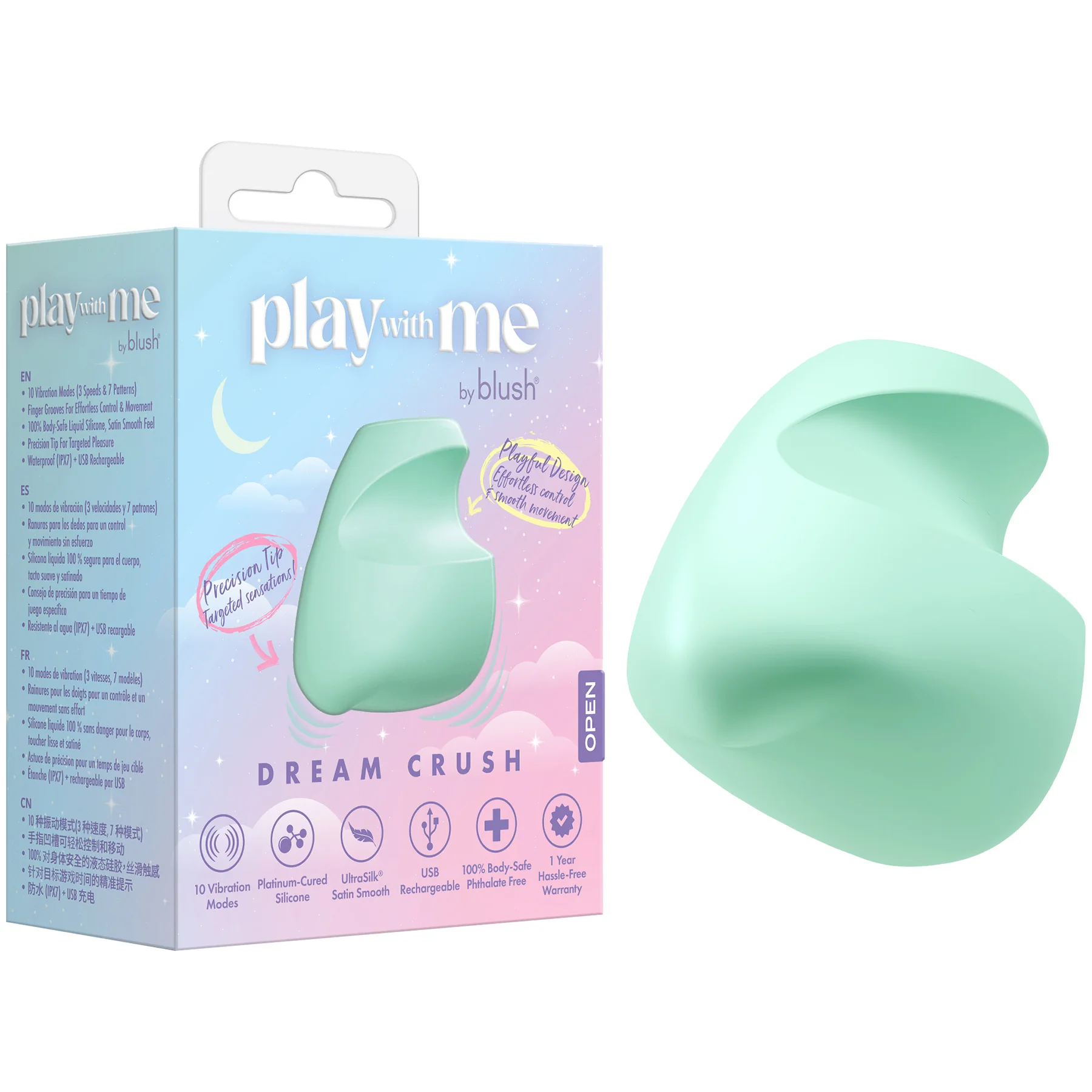 Play With Me Dream Crush Rechargeable Silicone Clitoral Stimulator By Blush - Image 11