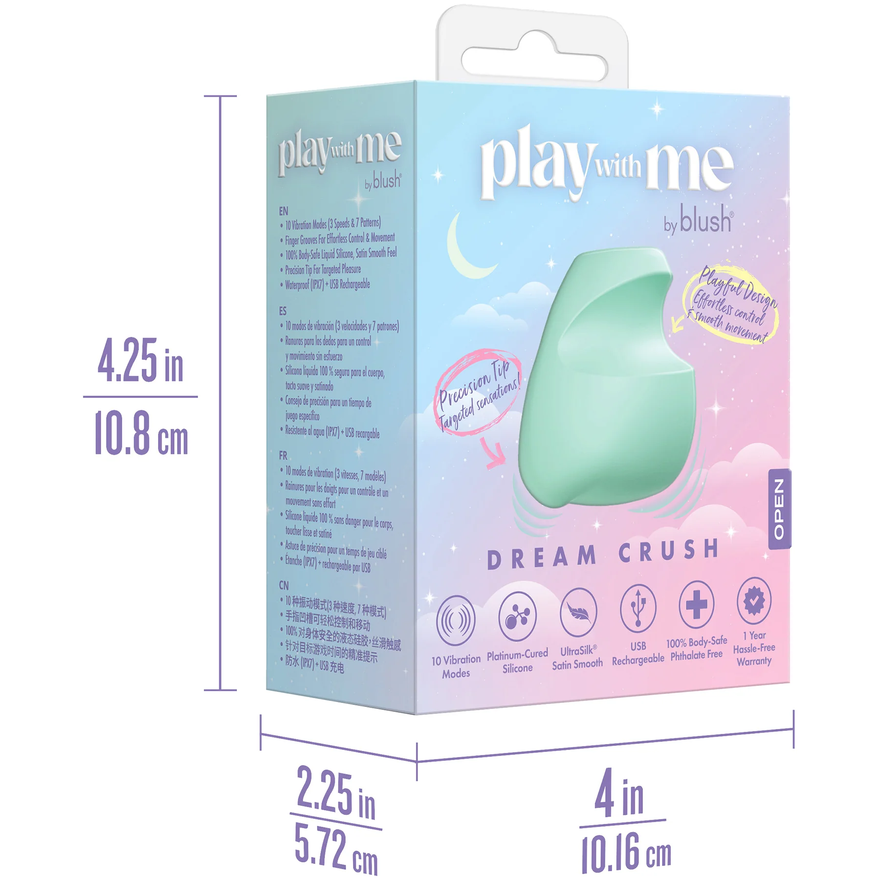 Play With Me Dream Crush Rechargeable Silicone Clitoral Stimulator By Blush - Image 13