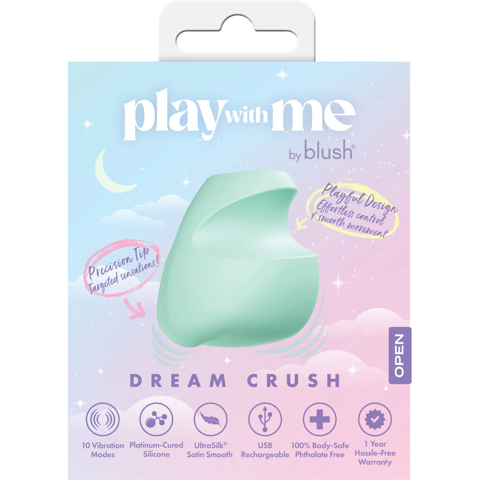 Play With Me Dream Crush Rechargeable Silicone Clitoral Stimulator By Blush - Image 16