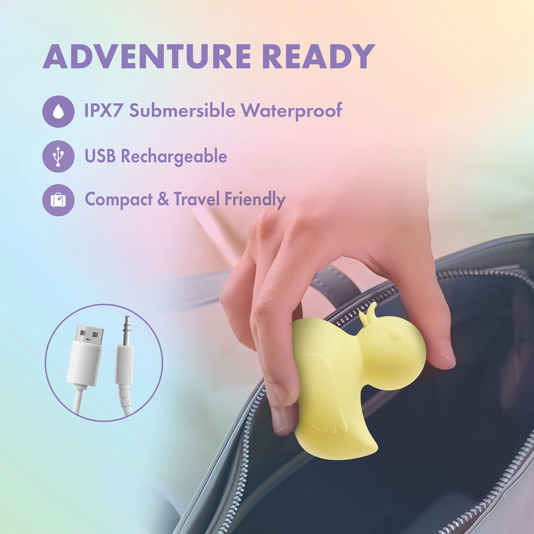 Play With Me Splash Ducky Rechargeable Silicone Vibrator By Blush - Image 10