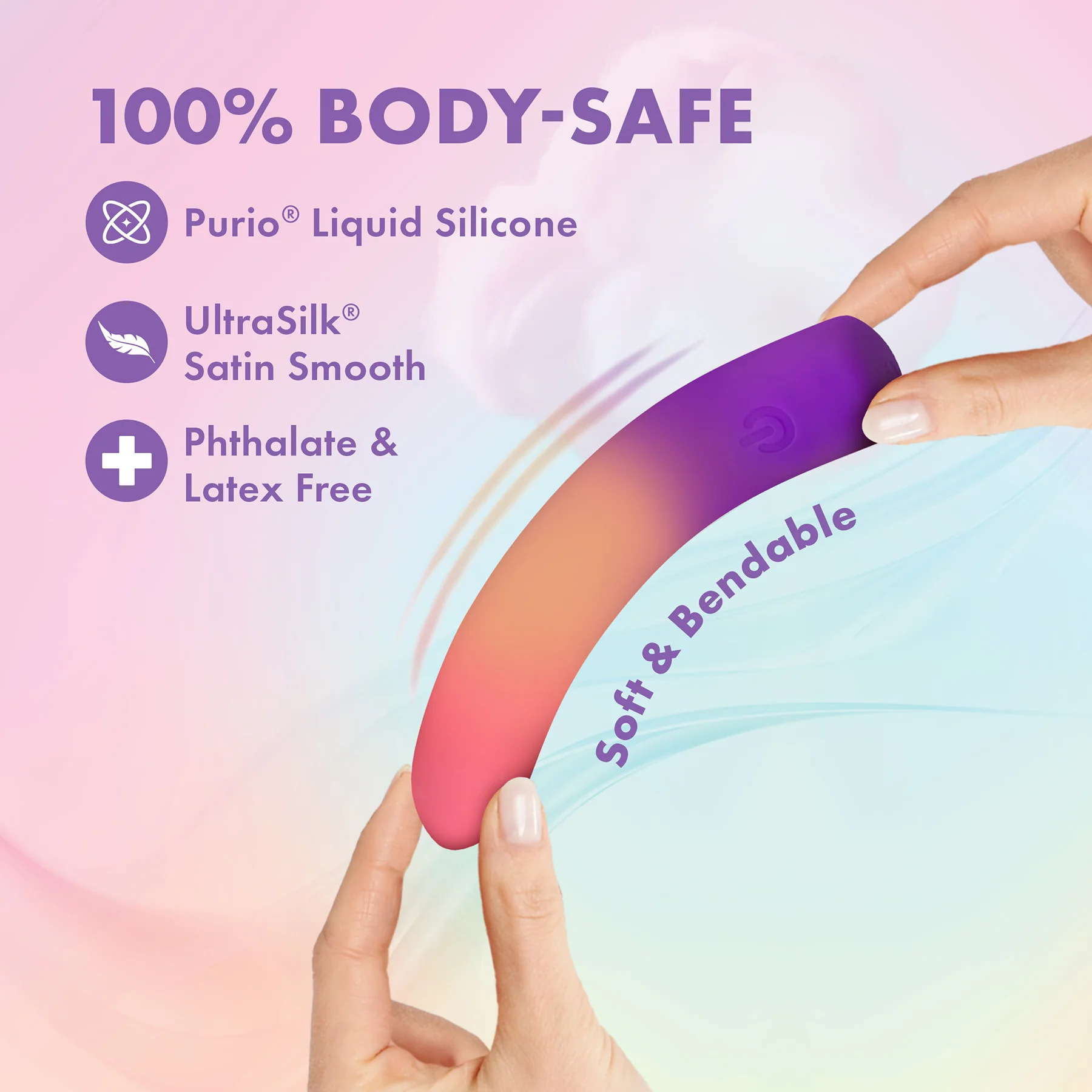 Play With Me Sunset Passion Rechargeable Silicone Bullet Vibrator By Blush - Image 2