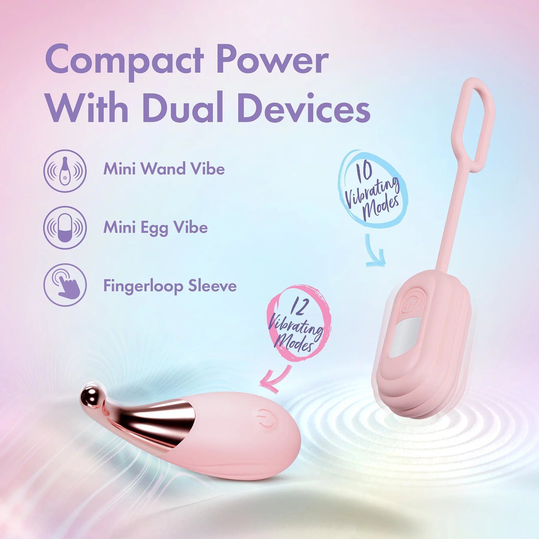 Play With Me Wanderlust Silicone Rechargeable Mini Vibrator Set By Blush - Image 2