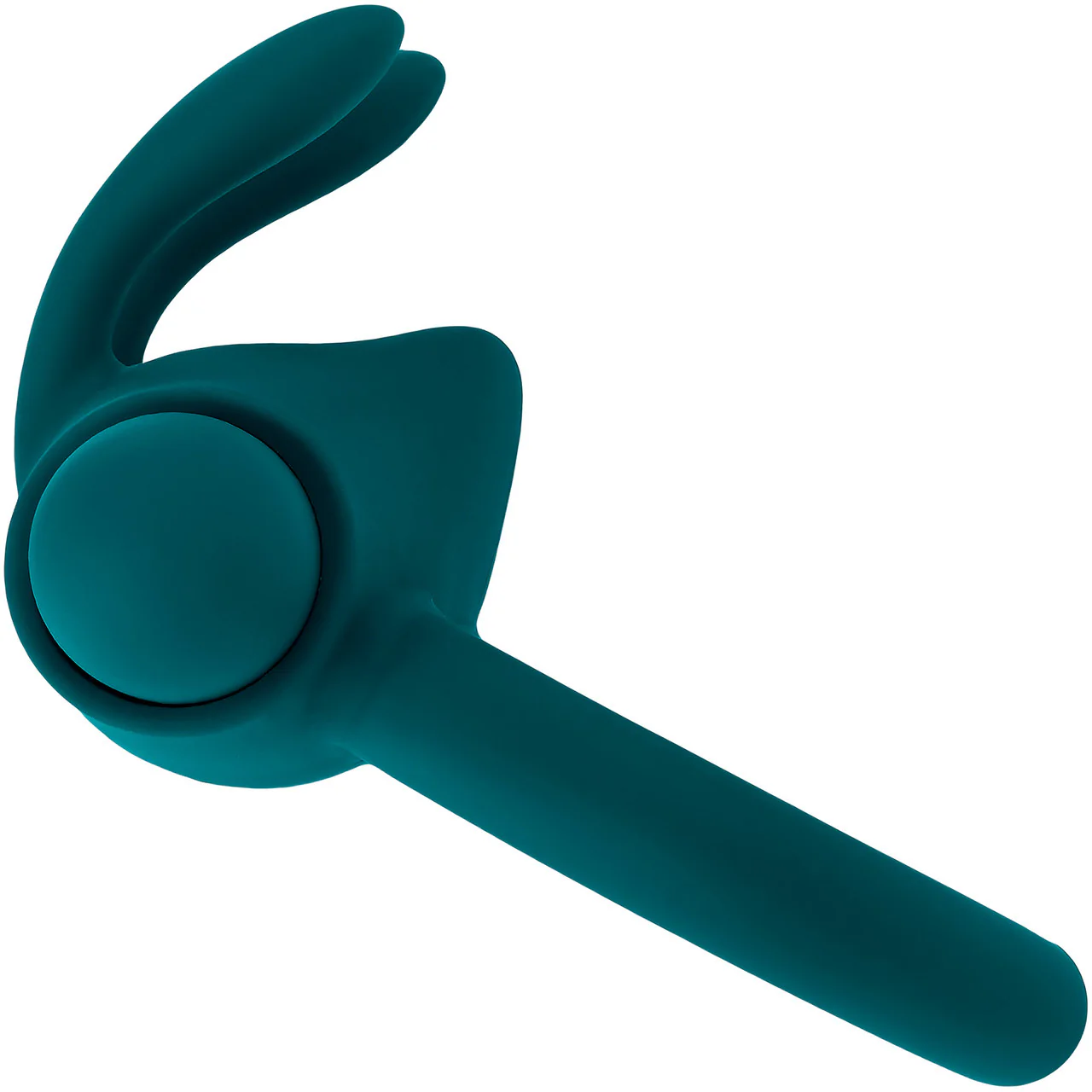 Playboy Pleasure Bunny Buzzer Rechargeable Silicone Vibrating Cock Ring - Evergreen - Image 2