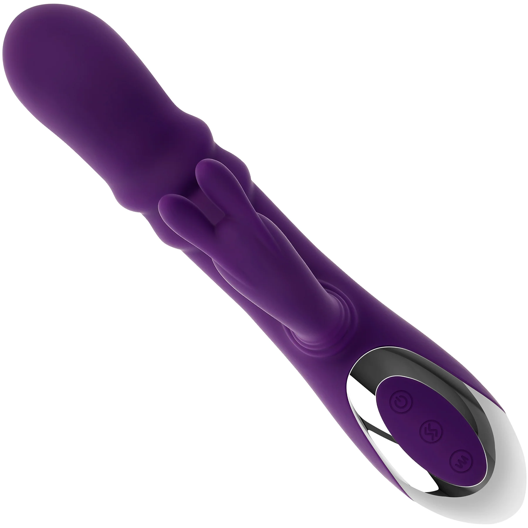 Playboy Pleasure Bunny Punch Silicone Rabbit Vibrator With G-Spot Swirl - Image 7