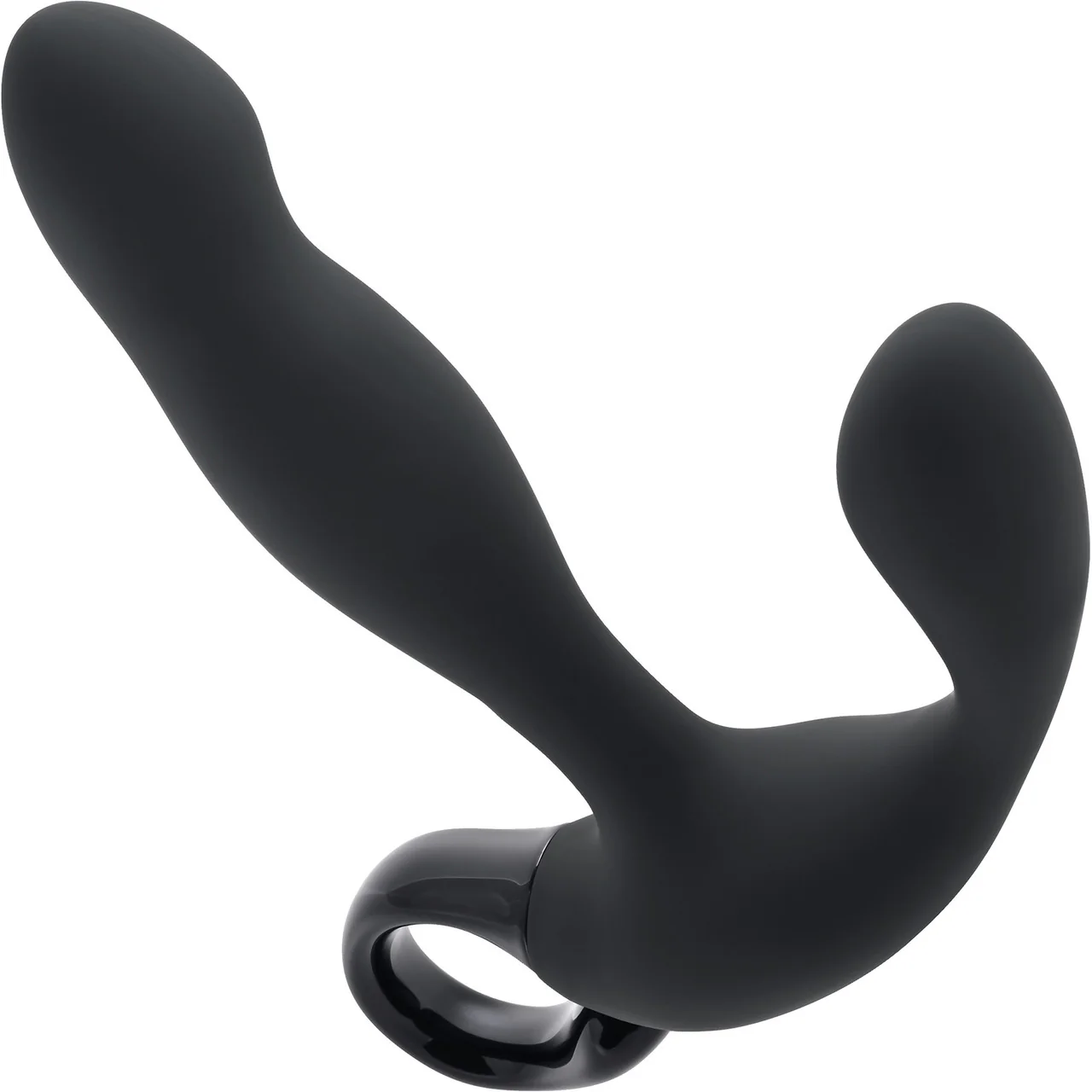 Playboy Pleasure Come Hither Silicone Rechargeable Vibrating Prostate Massager With Remote - Black - Image 2