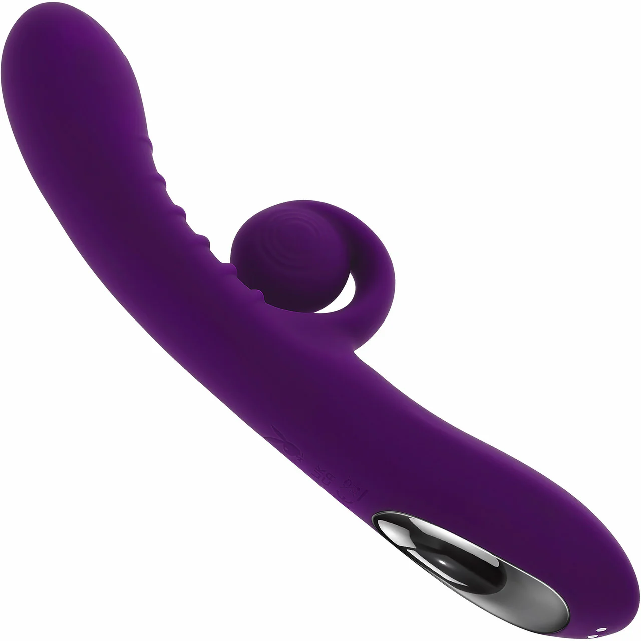Playboy Pleasure Curlicue Rechargeable Silicone Extendable Spiral Dual Stimulation Vibrator - Image 6
