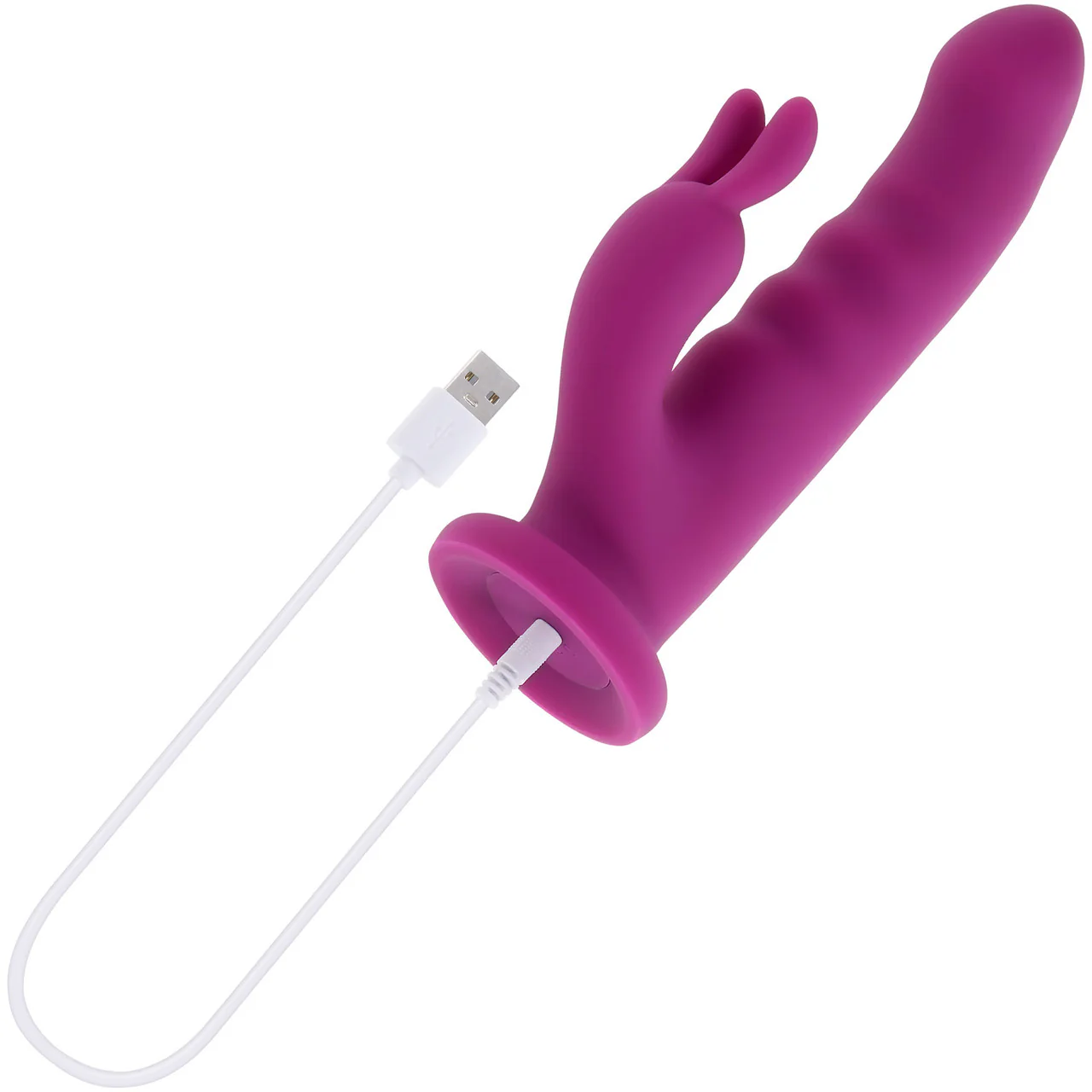 Playboy Pleasure Fluffle Rechargeable Silicone Twirling Rabbit Vibrator With Suction Cup - Image 7
