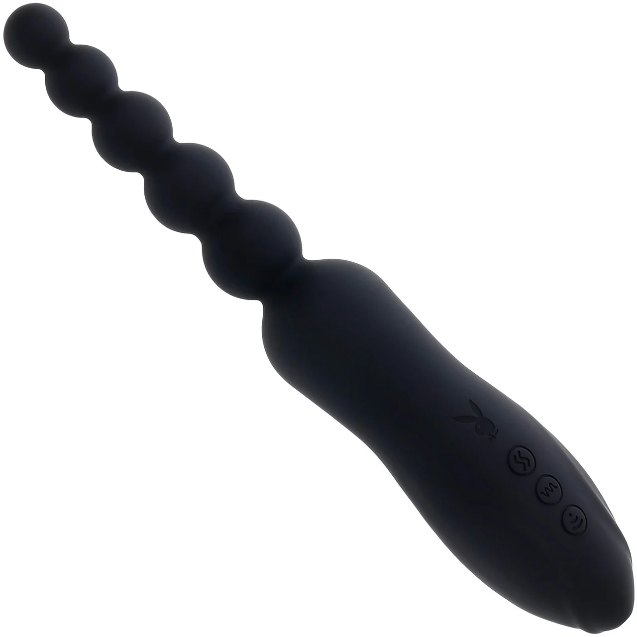 Playboy Pleasure Let It Bead Anal Beads & Clitoral Suction Rechargeable Silicone Dual Purpose Vibrator - Image 6