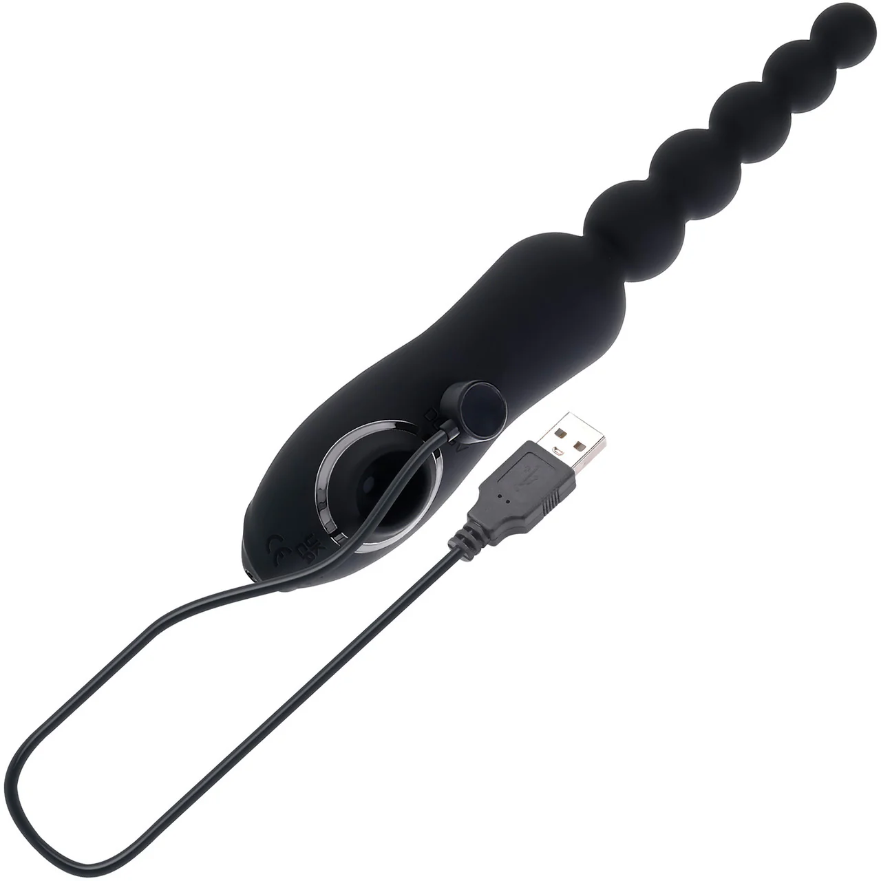 Playboy Pleasure Let It Bead Anal Beads & Clitoral Suction Rechargeable Silicone Dual Purpose Vibrator - Image 9