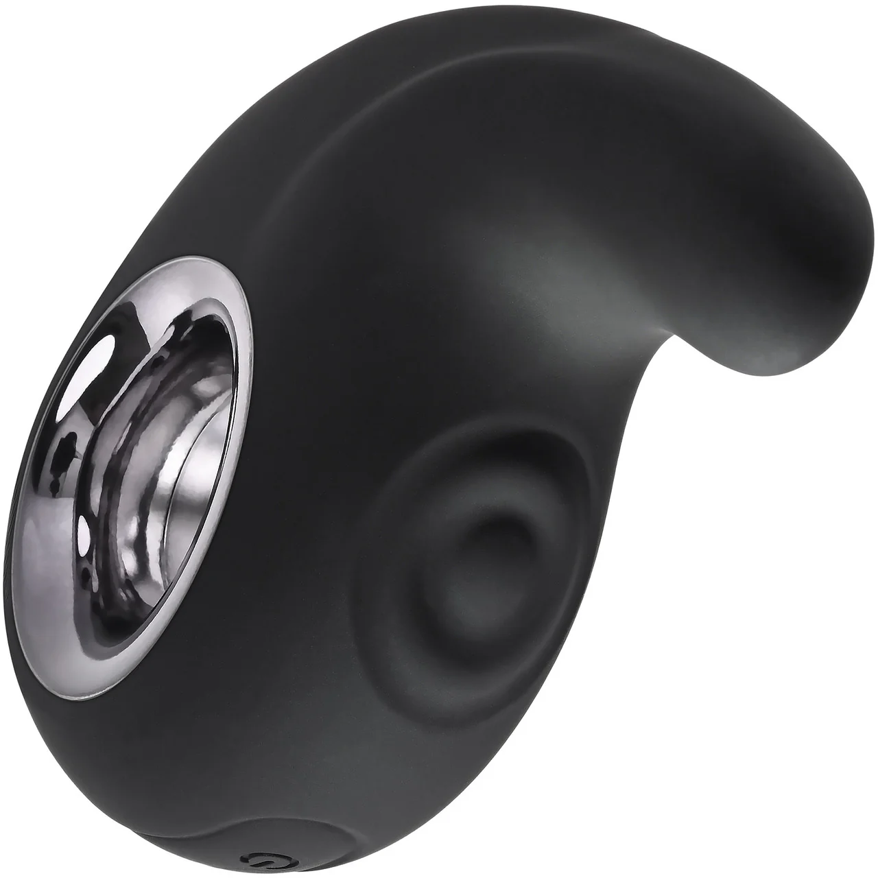 Playboy Pleasure Ring My Bell Waterproof Tapping Silicone Dual Stimulation Vibrator - Black - Image 5