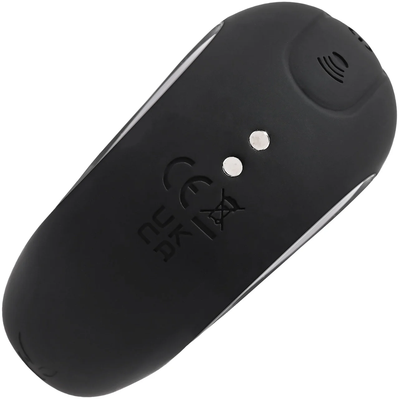 Playboy Pleasure Ring My Bell Waterproof Tapping Silicone Dual Stimulation Vibrator - Black - Image 7