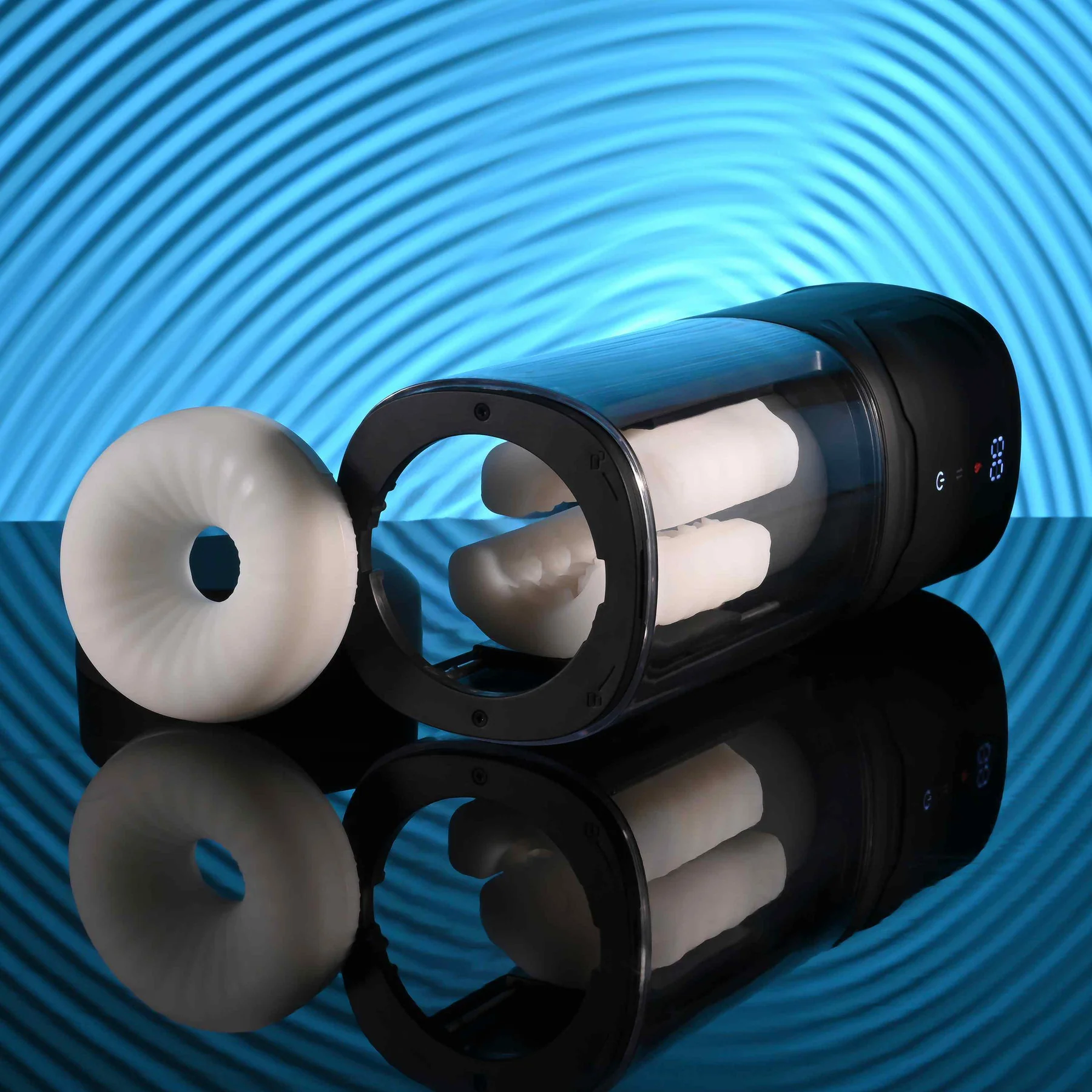 Playboy Pleasure Side Piece Slide Stroking, Vibrating & Warming Penis Masturbator - Image 14