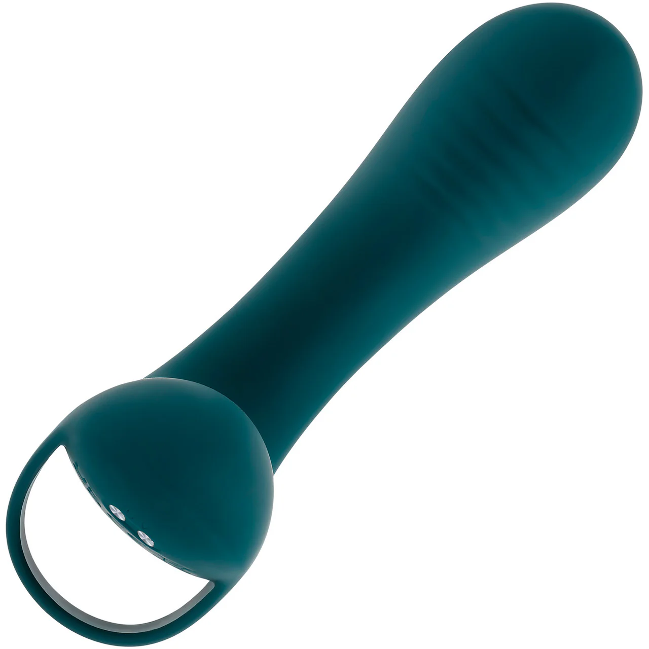 Playboy Pleasure Wrapped Around Your Finger Rechargeable Silicone G-Spot & P-Spot Vibrator - Green - Image 7