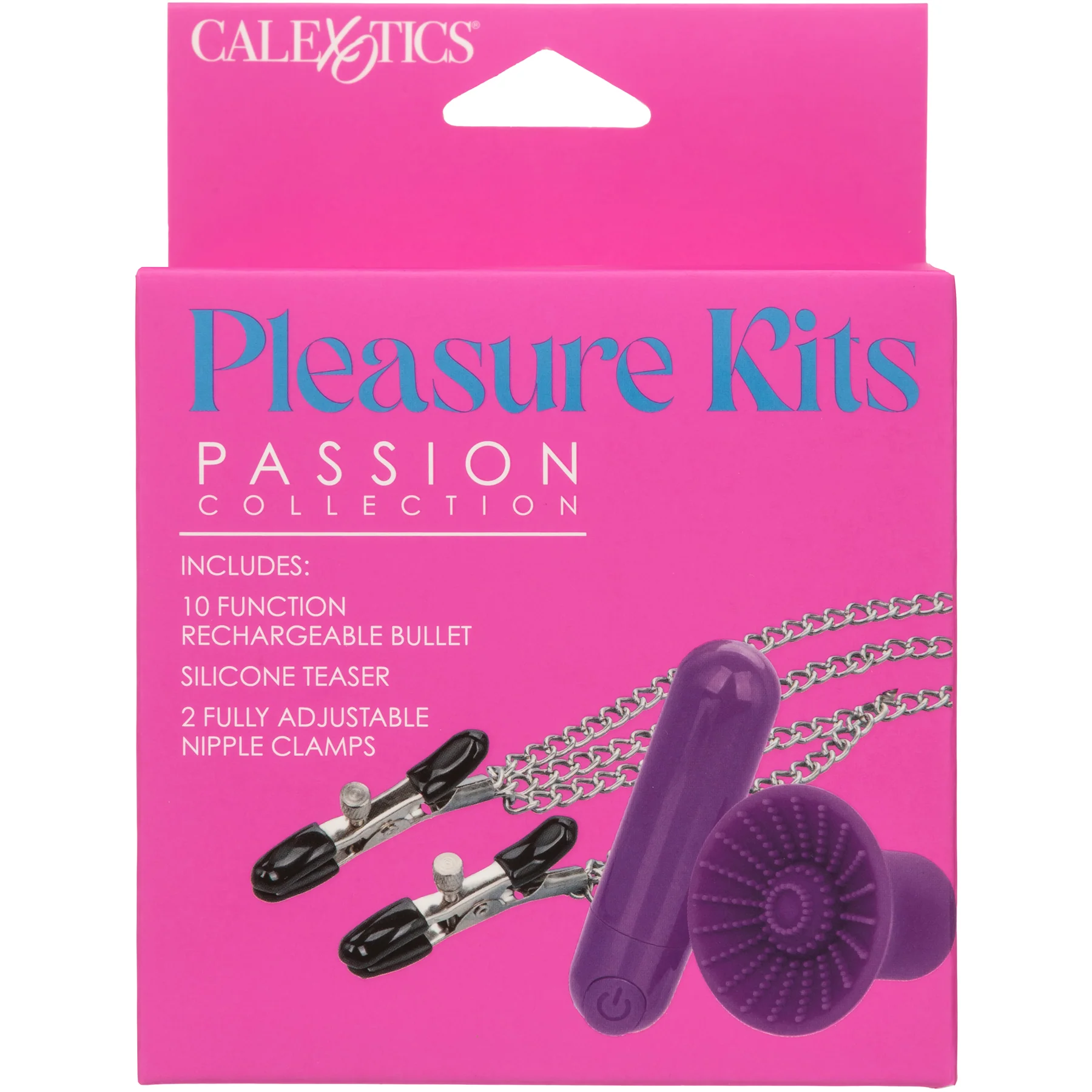 Pleasure Kits Passion Collection With Bullet, Nipple Clamps & Nipple Teaser By CalExotics - Image 6