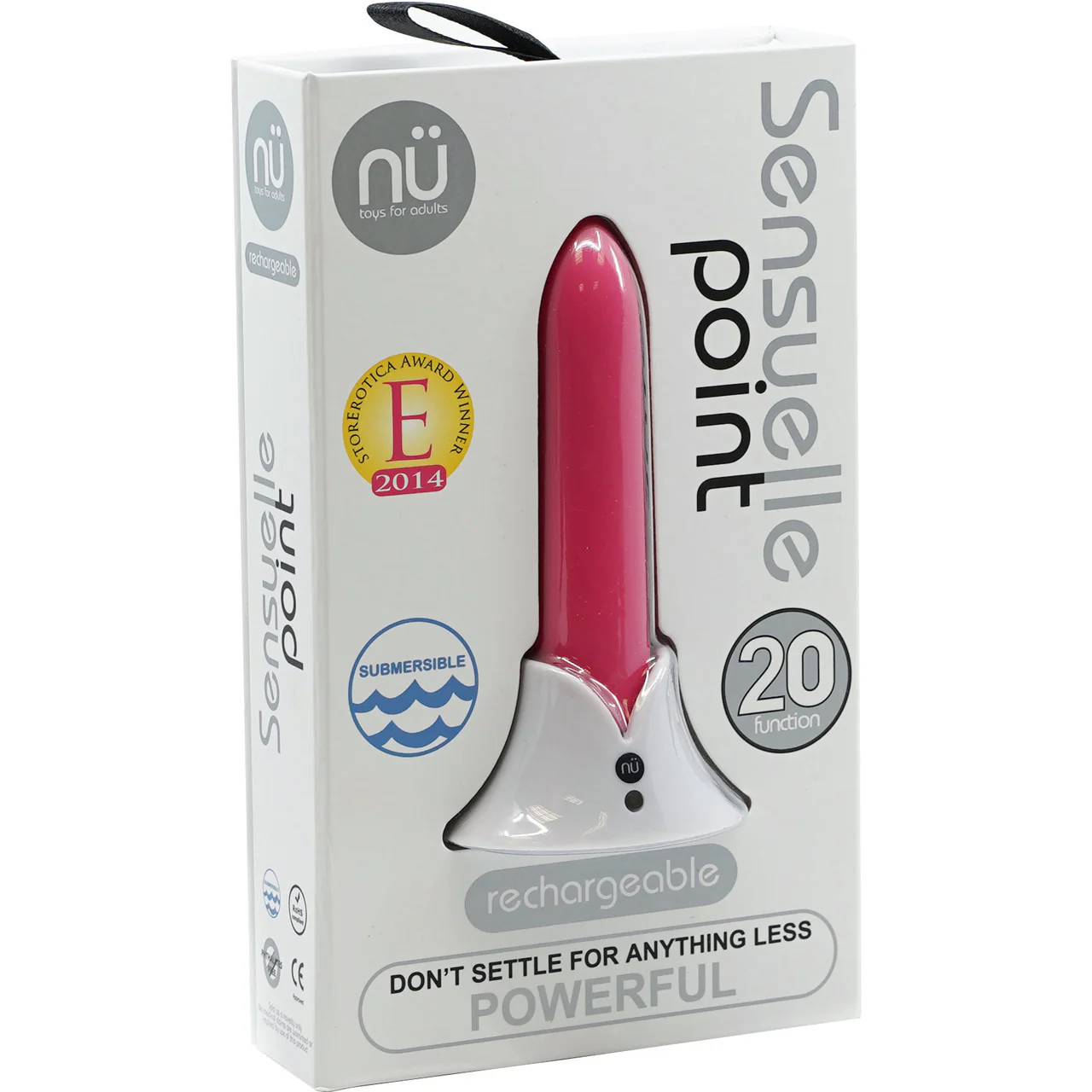 Point 20 Function Rechargeable Silicone Waterproof Bullet Vibrator By Nu Sensuelle - Pink - Image 2