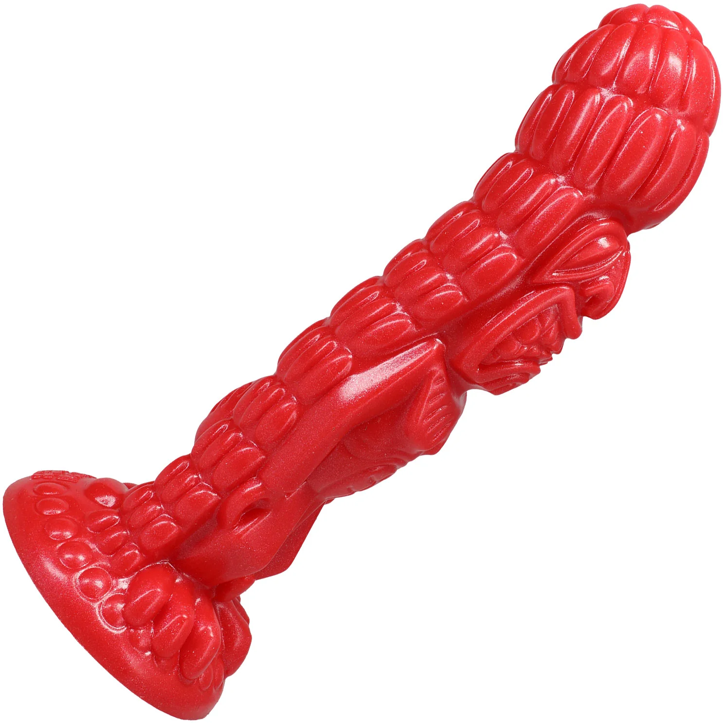 Polynesian Pleasure Idols Fire Idol Ula' Make 9" Silicone Suction Cup Dildo - Image 4