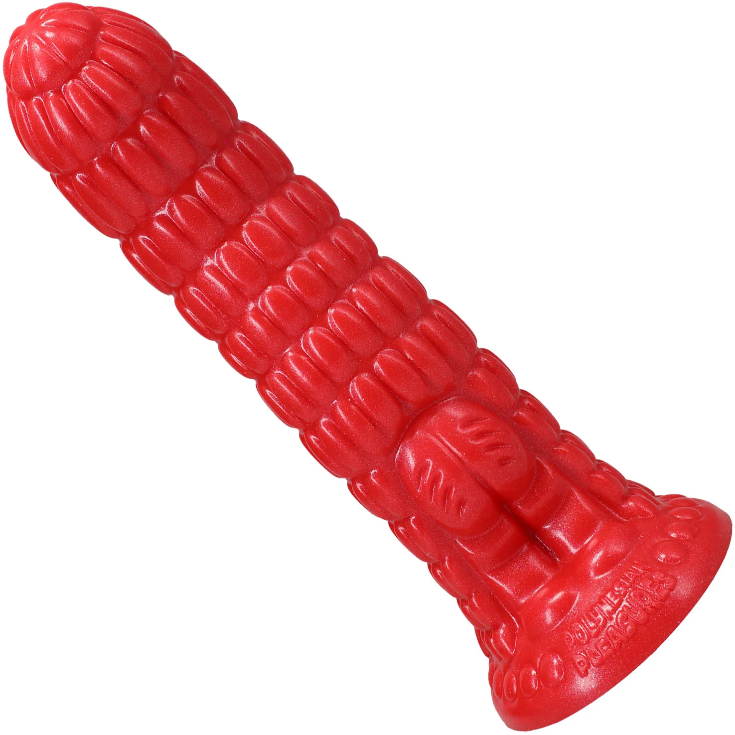 Polynesian Pleasure Idols Fire Idol Ula' Make 9" Silicone Suction Cup Dildo - Image 5