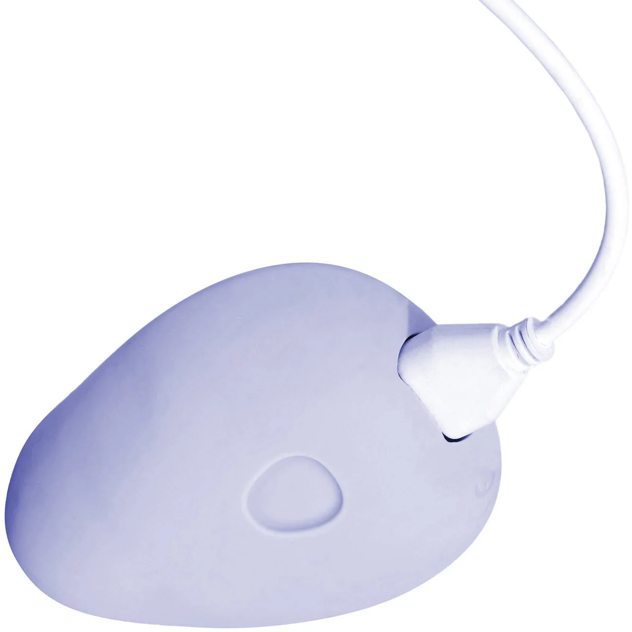 POM Silicone Rechargeable Flexible Waterproof Vibrator by Dame - Ice - Image 4