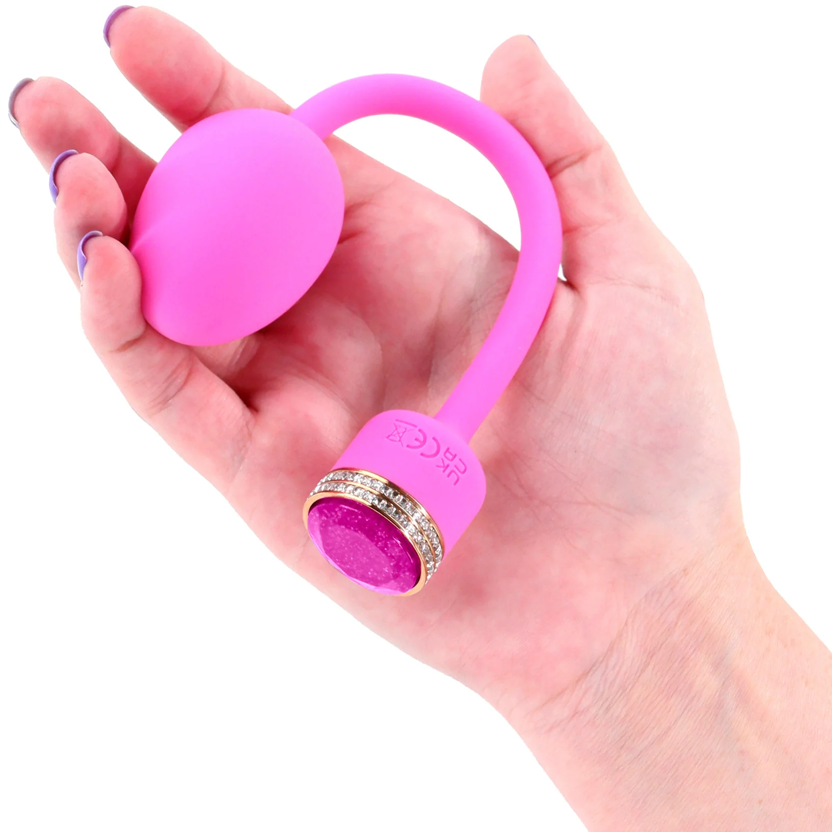 Pretty In Pink Sugar Rechargeable Silicone Vibrating Egg - Image 3