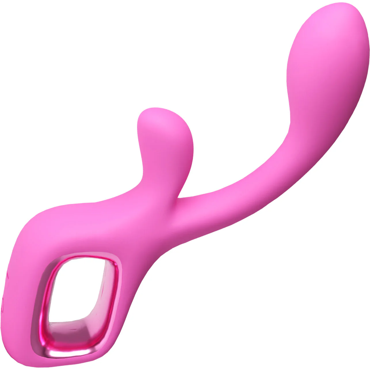 Pretty In Pink Velvet Rechargeable Silicone Rabbit Vibrator