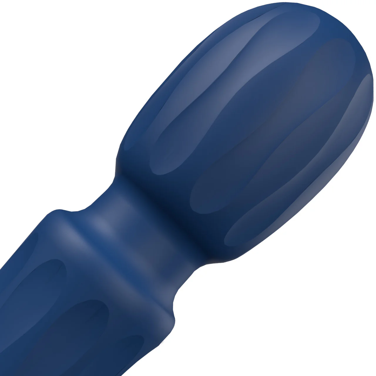 PrimO Wand Rechargeable Silicone Vibrator By Screaming O - Blueberry - Image 3
