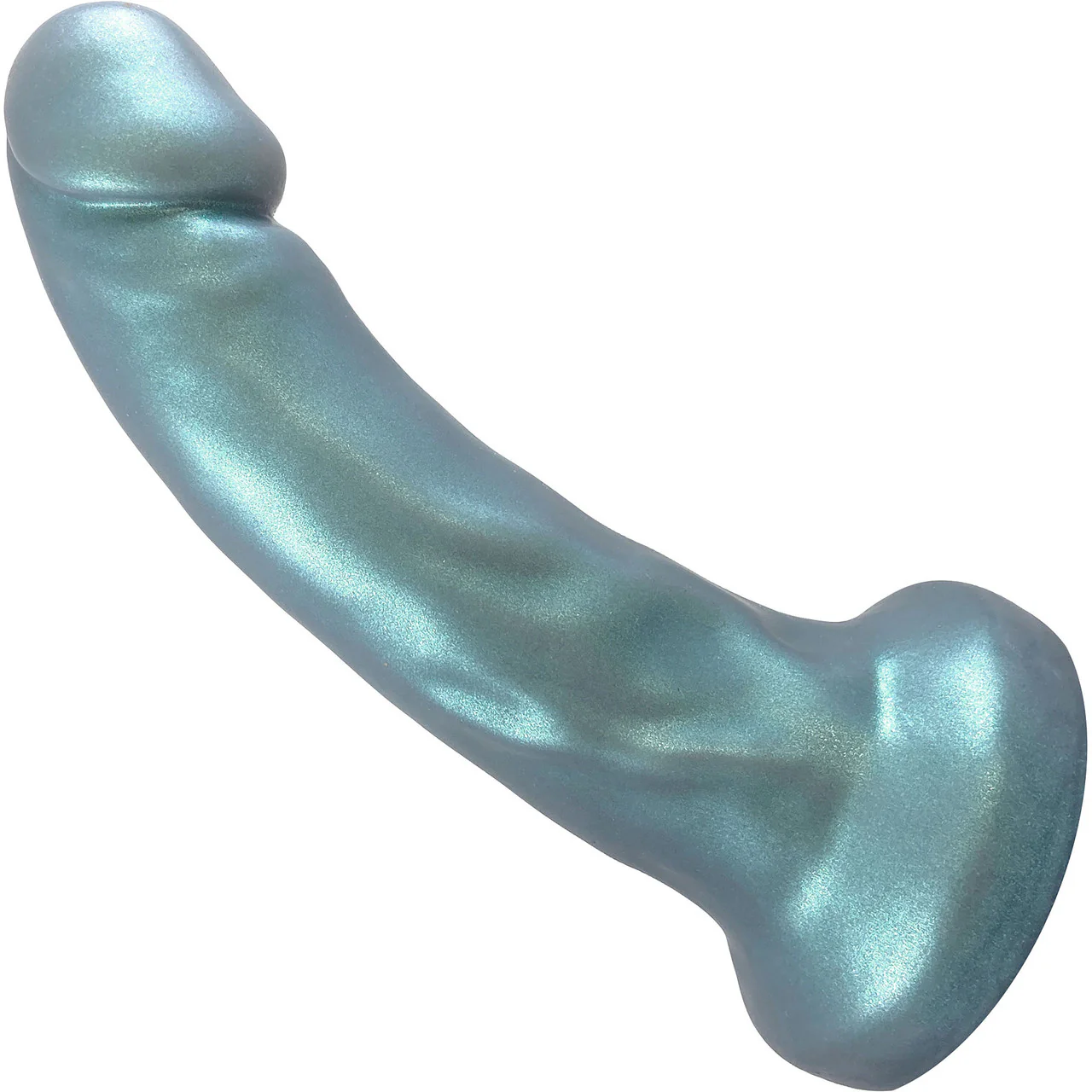 Pris Toys Android Trinity 7" Triple Density Silicone Dildo With Suction Cup Base - Blue Steel - Image 2