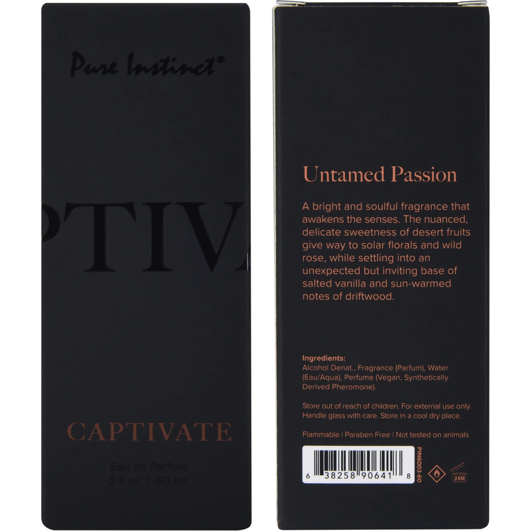 Pure Instinct Black Collection Pheromone Infused Perfume Oil Spray 2 oz - Image 4