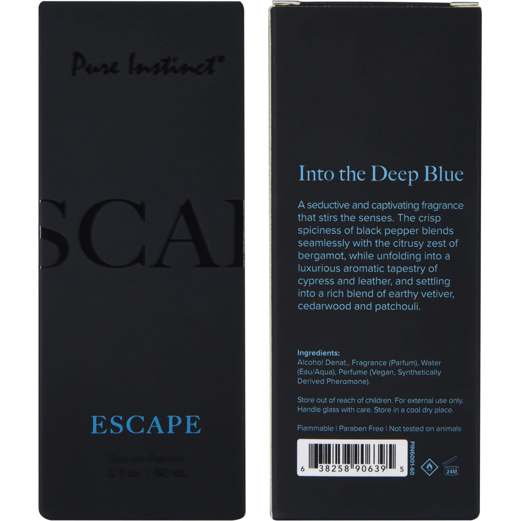 Pure Instinct Black Collection Pheromone Infused Perfume Oil Spray 2 oz - Image 7