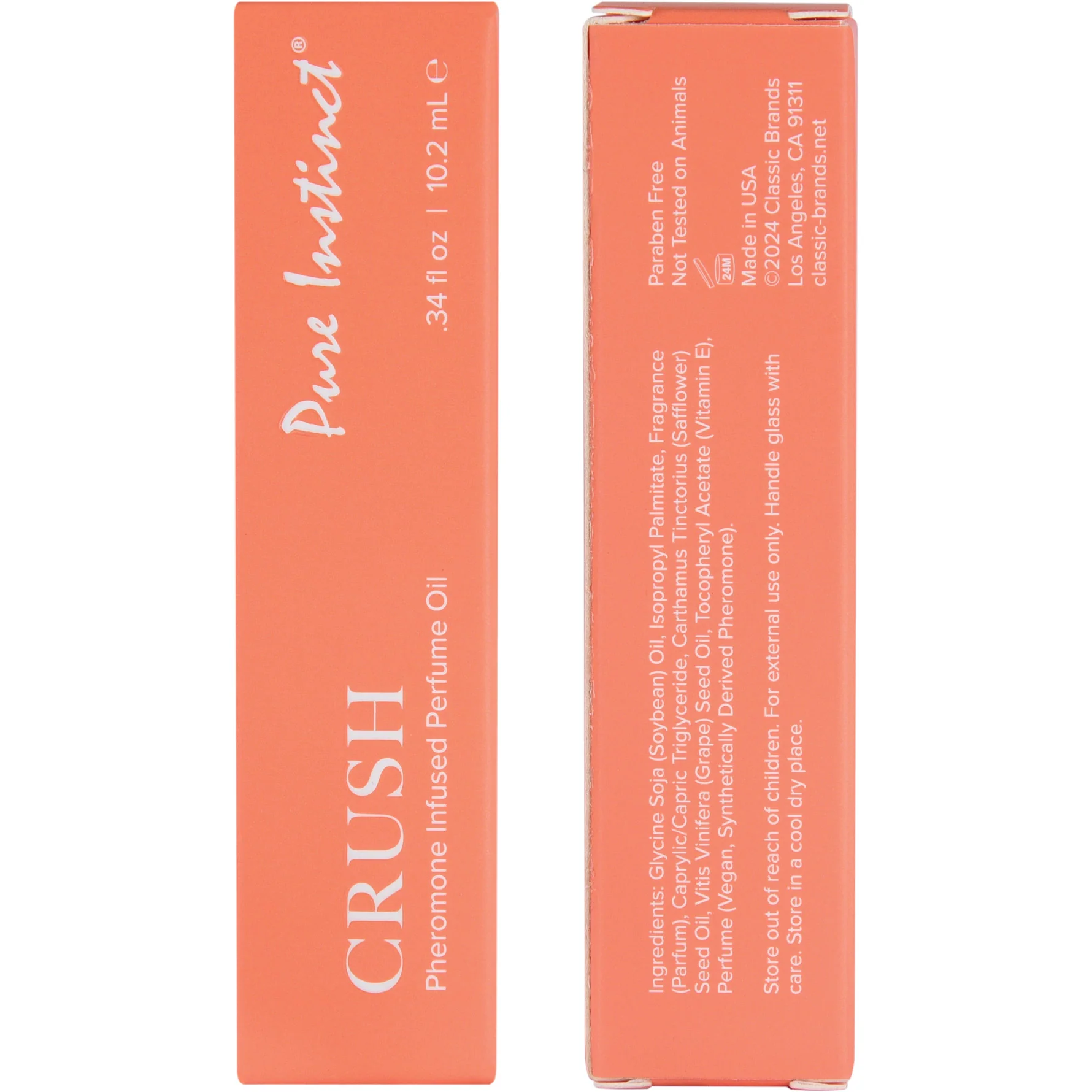 Pure Instinct Pheromone Infused Perfume Oil Roll-On - Crush .34 oz - Image 3