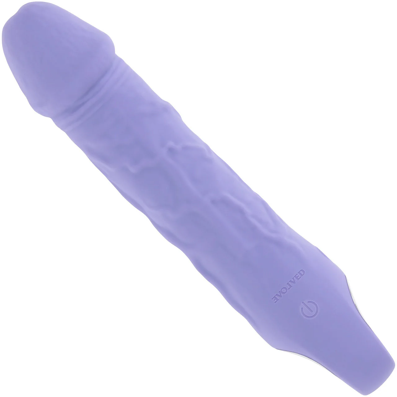 Purple Fantasy Rechargeable Waterproof Silicone Vibrating Dildo With Ring Handle By Evolved Novelties - Image 4